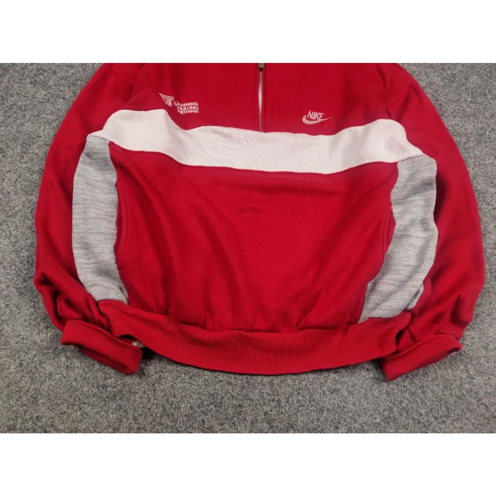 Nike VINTAGE Nike Oregon USA TST Red Pullover Zip Sweatshirt Shirt Mens L Red 80s USA Nike Sportswear Sweatshirt Size US L / EU 52-54 / 3 - 5 Thumbnail
