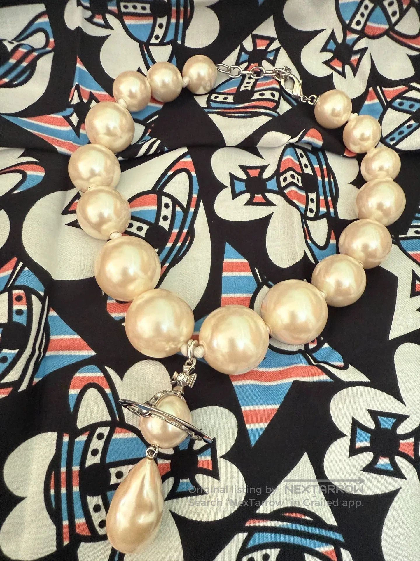 Chanel giant water drop pearl necklace. Size ONE SIZE - 2 Thumbnail