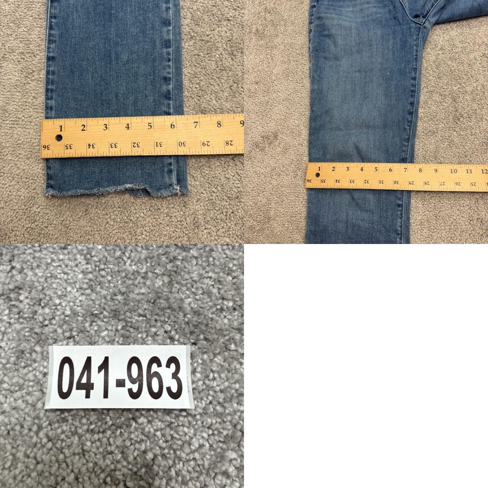 Paige Paige Hoxton Slim Jeans Women 29 Blue Medium Wash High Rise Denim Skinny 5-Pocket Size 29" - 10 Thumbnail