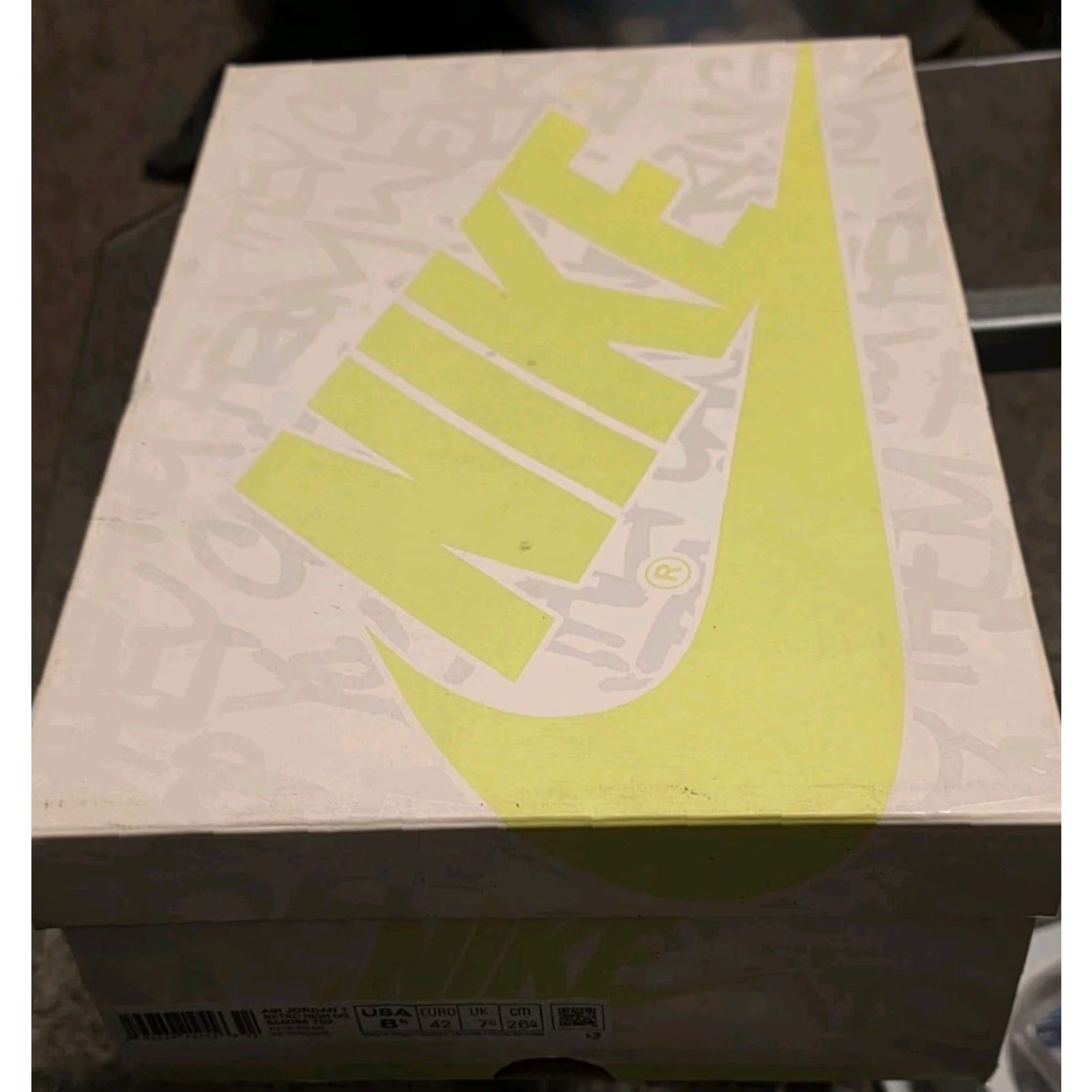 Jordan Brand Jordan 1 Retro High OG Visionaire Volt Black White 8.5M Sneaker Men Excellent Size US 9 / EU 42 - 6 Thumbnail