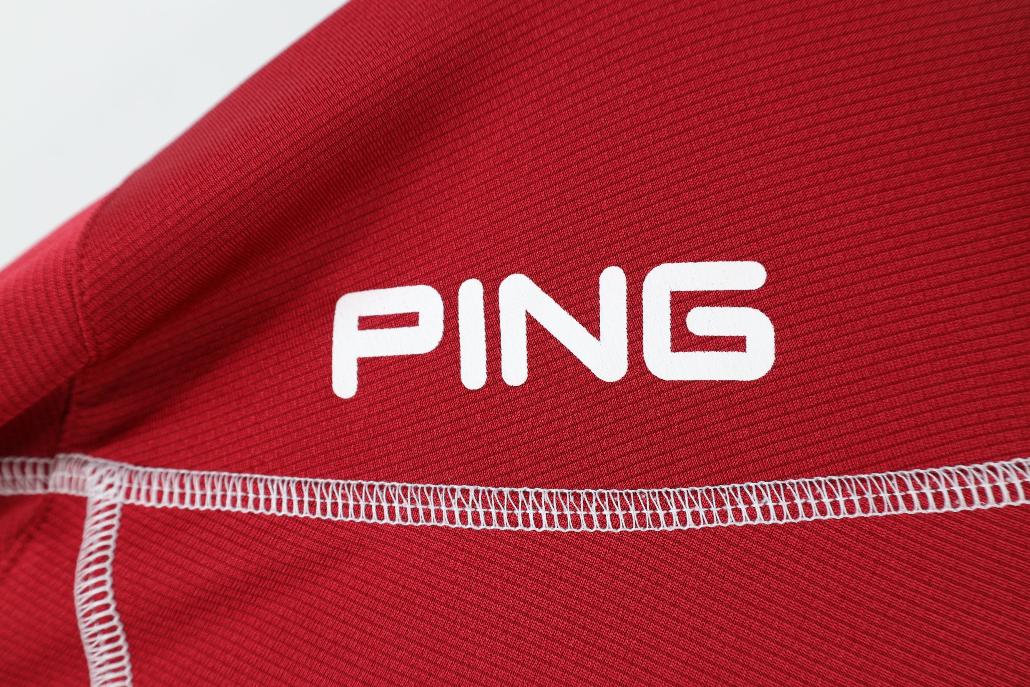 PING × Vintage Ping Golf Performance Half Zip Pullover Golfing Jacket Red Size US M / EU 48-50 / 2 - 4 Thumbnail