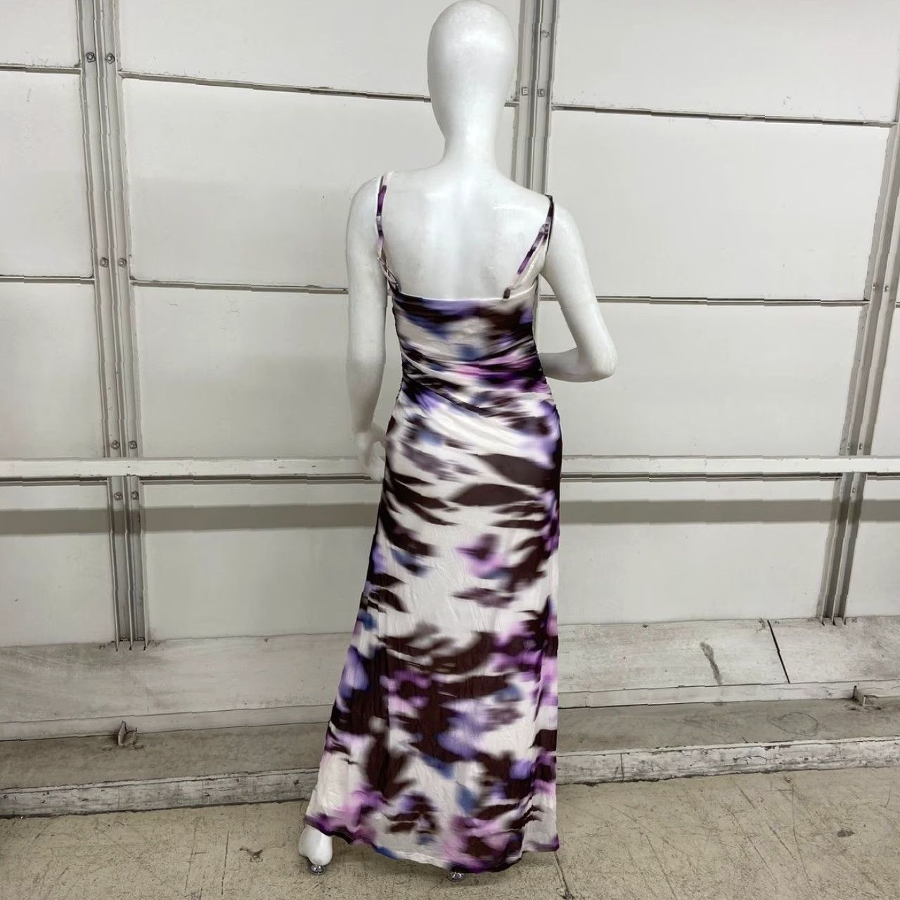 BHLDN By Anthropologie Lea Square-Neck Midi Dress Women's M Purple Dress  Midi Sleeveless Square Neck