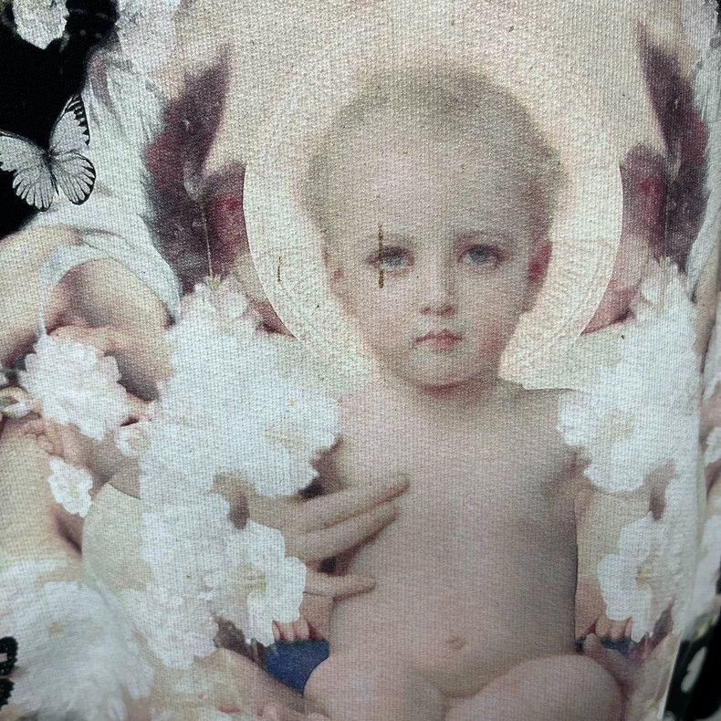 Givenchy Givenchy Black floral Virgin Mary sweater X Size US XS / EU 42 / 0 - 5 Thumbnail