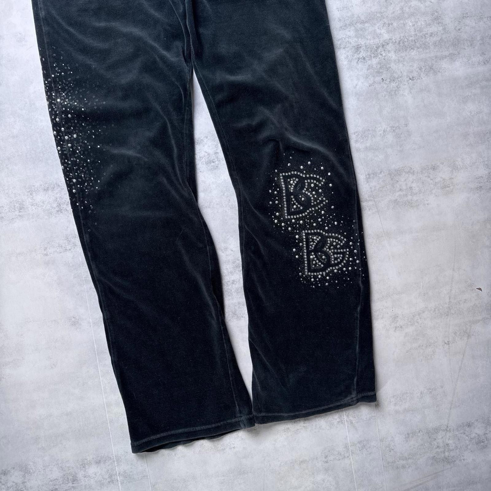 Bcbgmaxazria Y2K BCBG 00s Black Flared Sweatpants Size 36" / US 14 / IT 50 - 3 Thumbnail