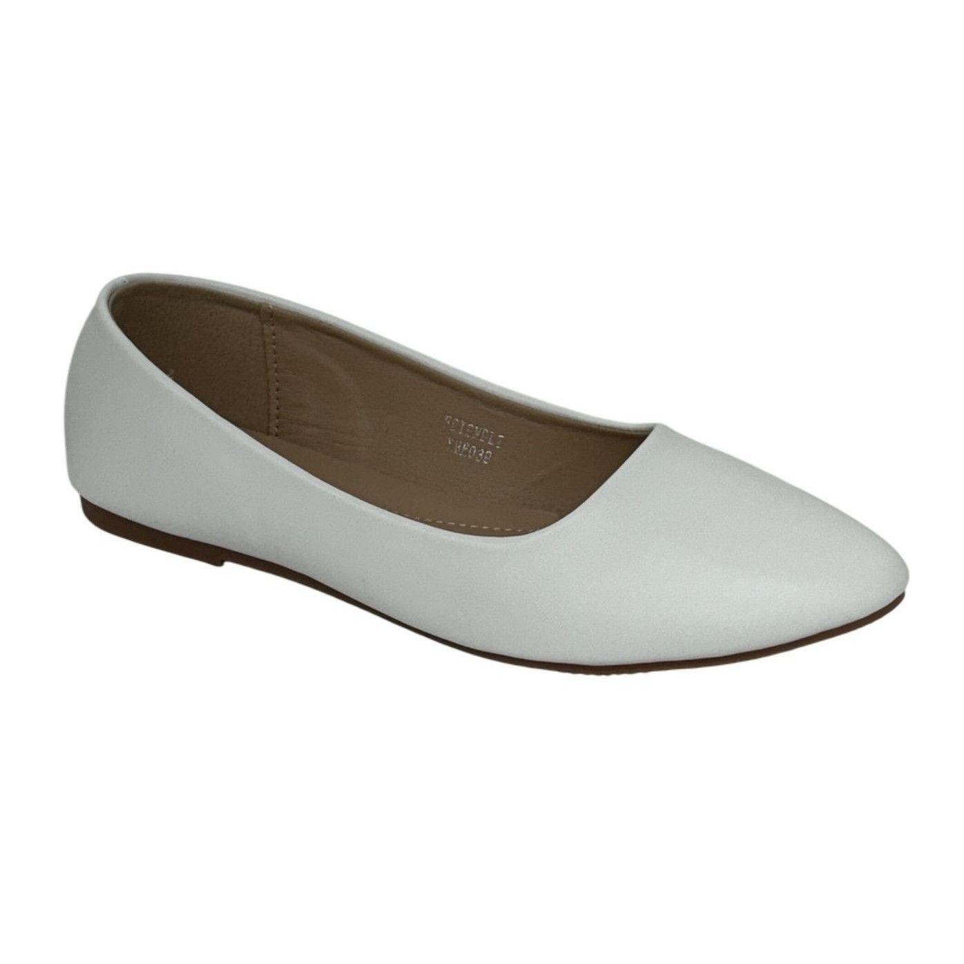 Other LUCITA / Friendly / White / Pointed Toe / Flats / Faux Leath Size US 10 / IT 40 - 1 Thumbnail