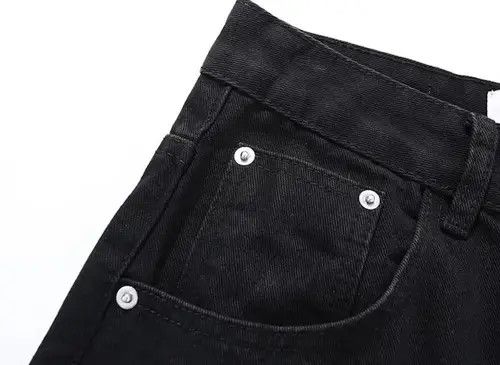 Jean 21 Indigo Union Japan Black Patchwork Bandana Paisley Pants Size US 32 / EU 48 - 4 Thumbnail