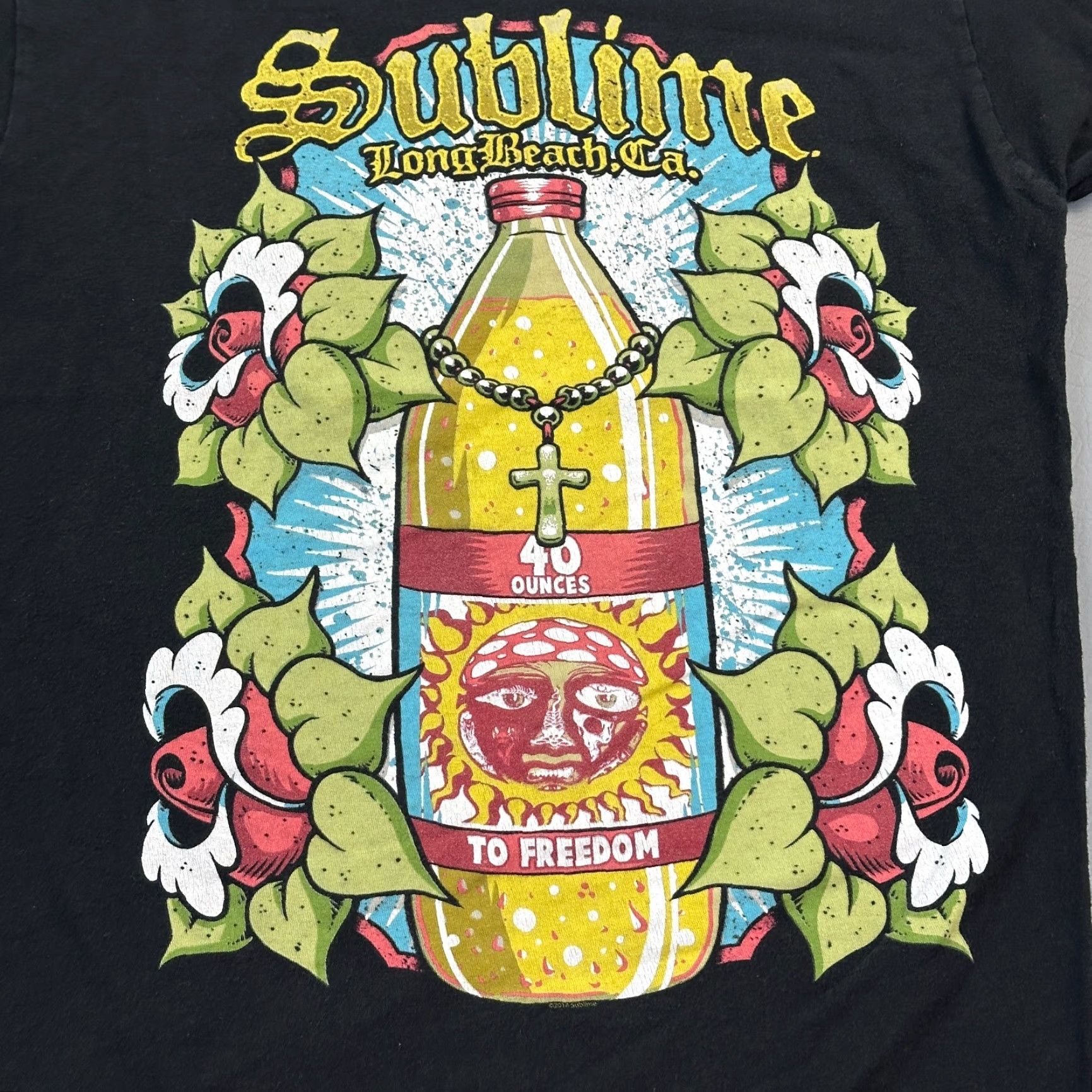 Vintage Sublime Shirt Mens Medium 40 oz To Freedom Graphic Tee Ska Punk Rock Reggae Shirt Mens Medium Black 90s Music Rock Sublime Tee Size US M / EU 48-50 / 2 - 2 Thumbnail