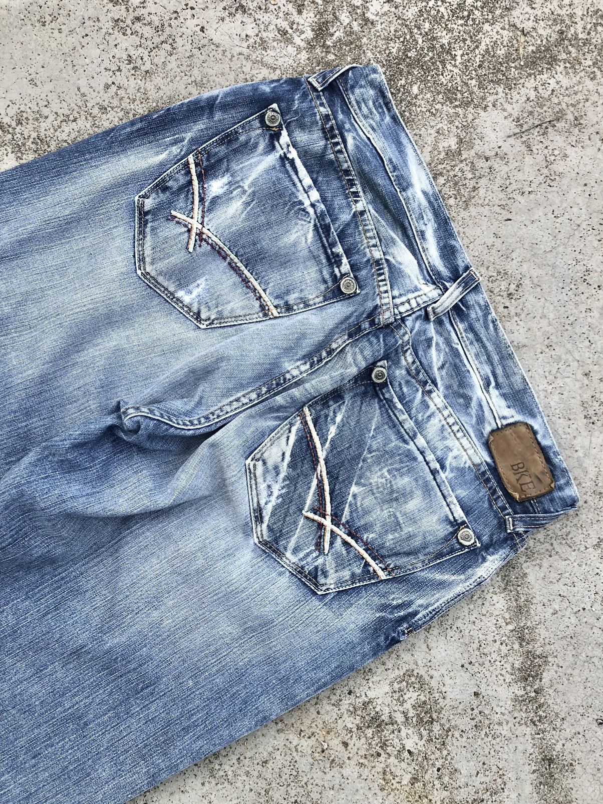 If Six Was Nine FLARED⚡️⚡️BKE WASHED BLUE DENIM Size US 34 / EU 50 - 6 Thumbnail