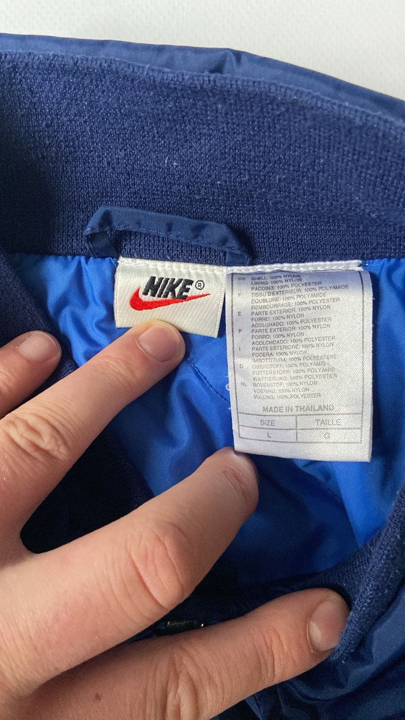Nike Nike vintage big swoosh button-up bomber jacket Size US L / EU 52-54 / 3 - 8 Thumbnail