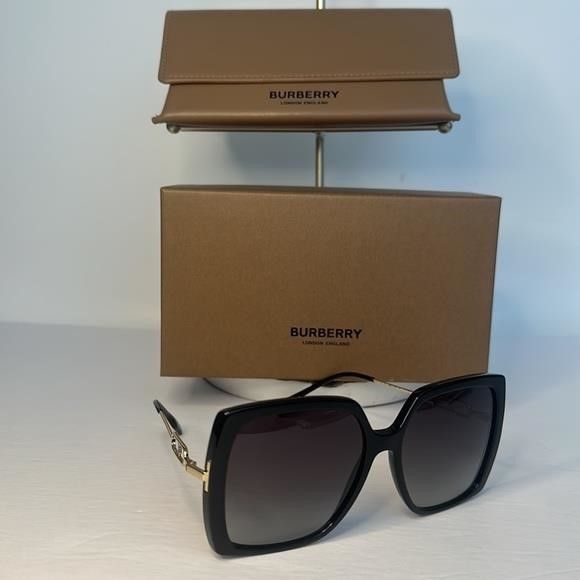 Burberry Burberry Luna BE4332F 30018G Sunglasses Women's Black/Grey G Size ONE SIZE - 5 Thumbnail