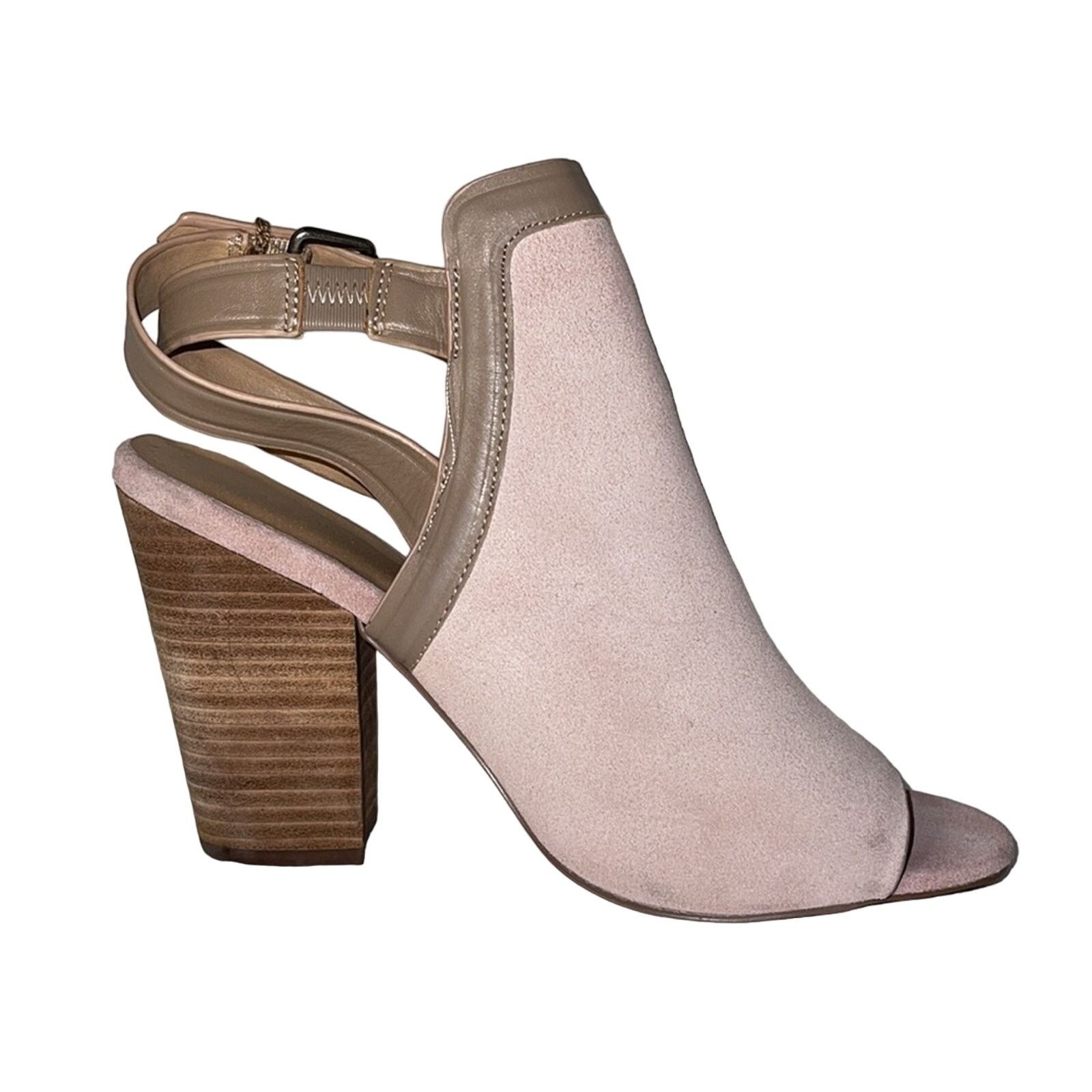 Joe's Joe’s Jeans Peep Toe Slingback Stack Heel Booties Size 9 Size US 9 / IT 39 - 3 Thumbnail