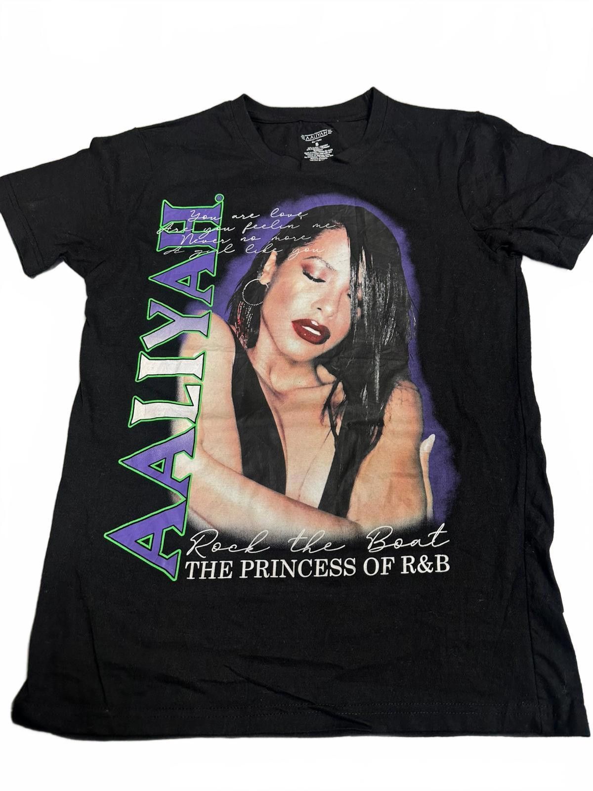Designer Aaliyah Rock the Boat T-Shirt - The Princess of R&B Size US S / EU 44-46 / 1 - 2 Thumbnail