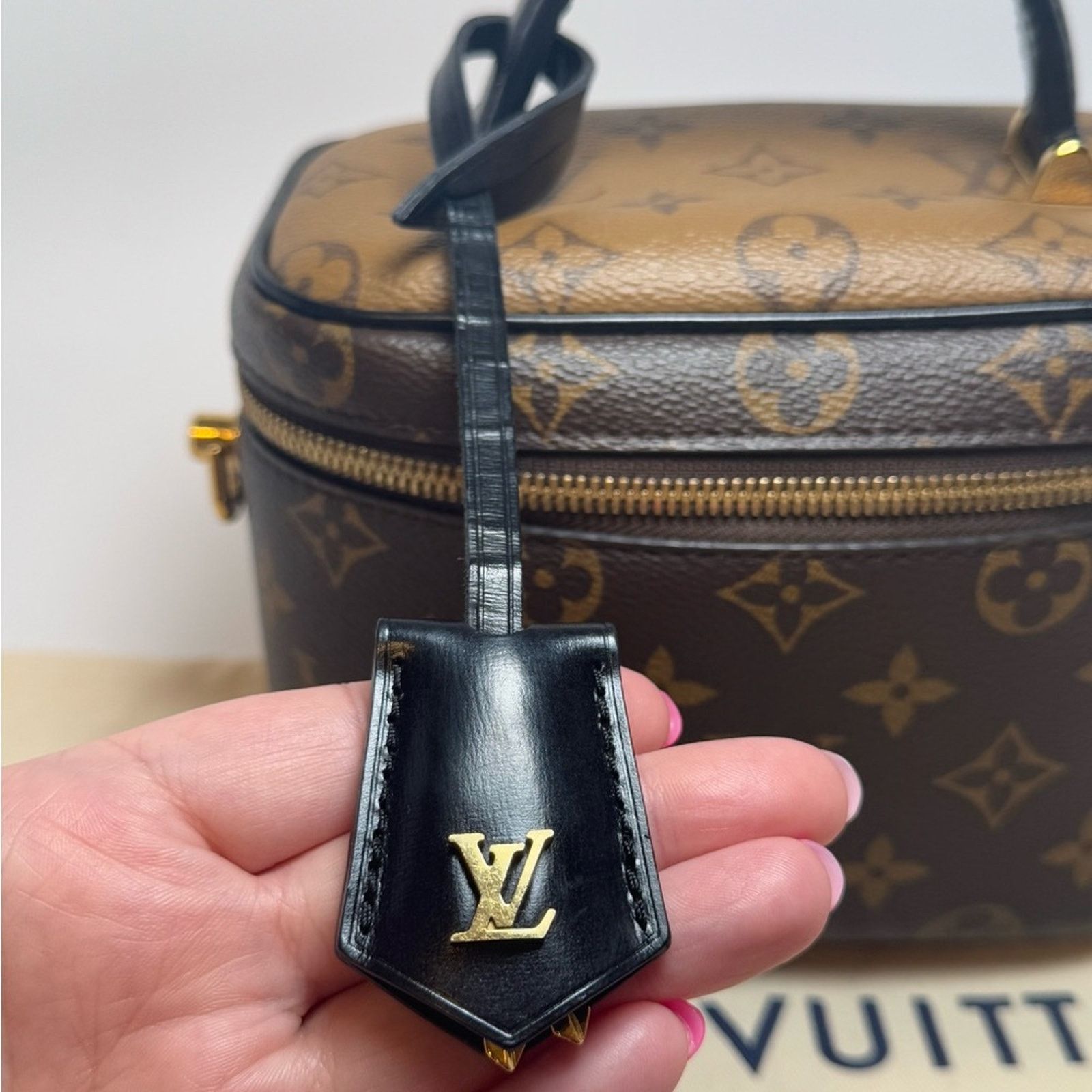 Louis Vuitton Louis Vuitton Vanity PM Reverse Monogram Chain Leather Strap Size ONE SIZE - 9 Thumbnail