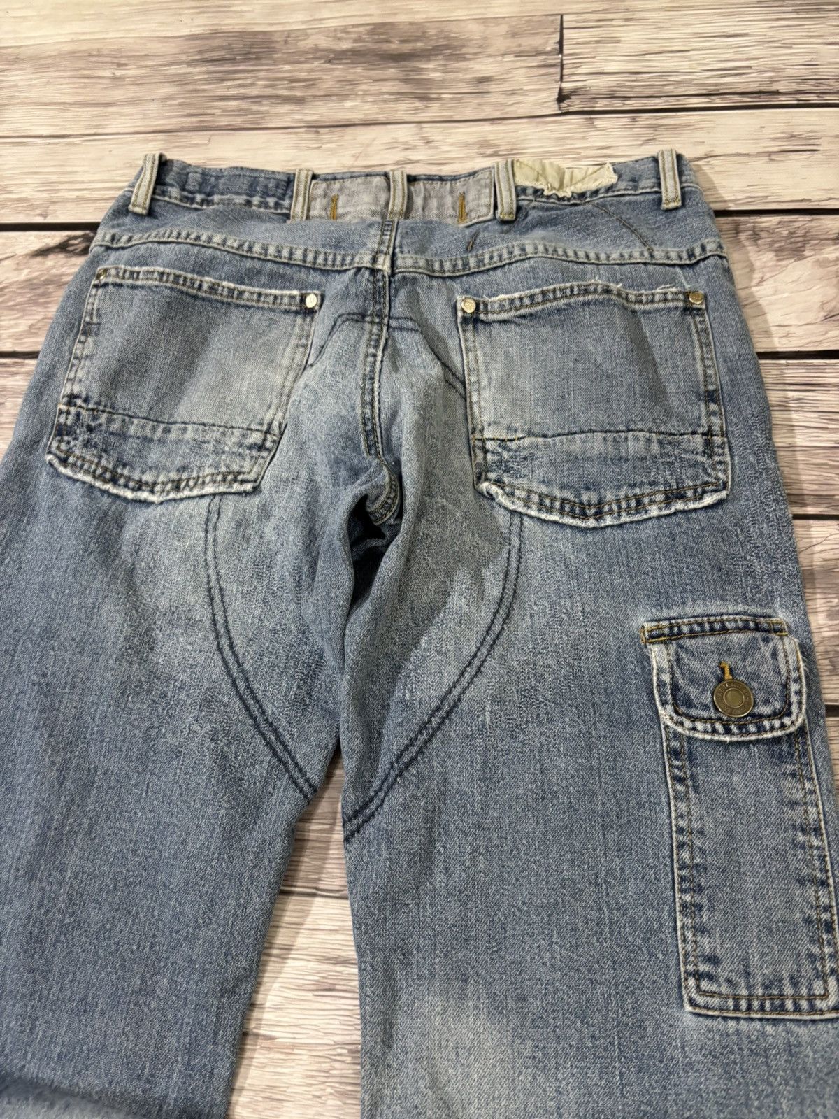 JNCO × Japanese Brand Vintage Baggy Rap sk8 Jnco Style Washed Jeans y2k Size US 32 / EU 48 - 5 Thumbnail