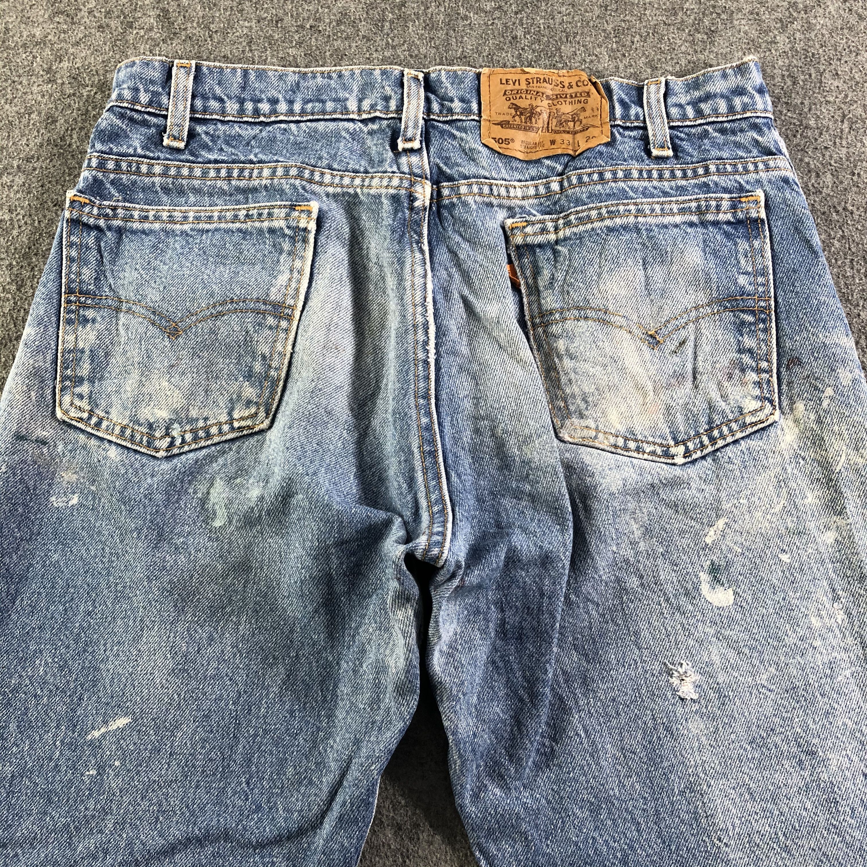 Levi's Vintage 90s Orange Tab Levis 505 Jeans-J3156 Size US 33 - 4 Thumbnail