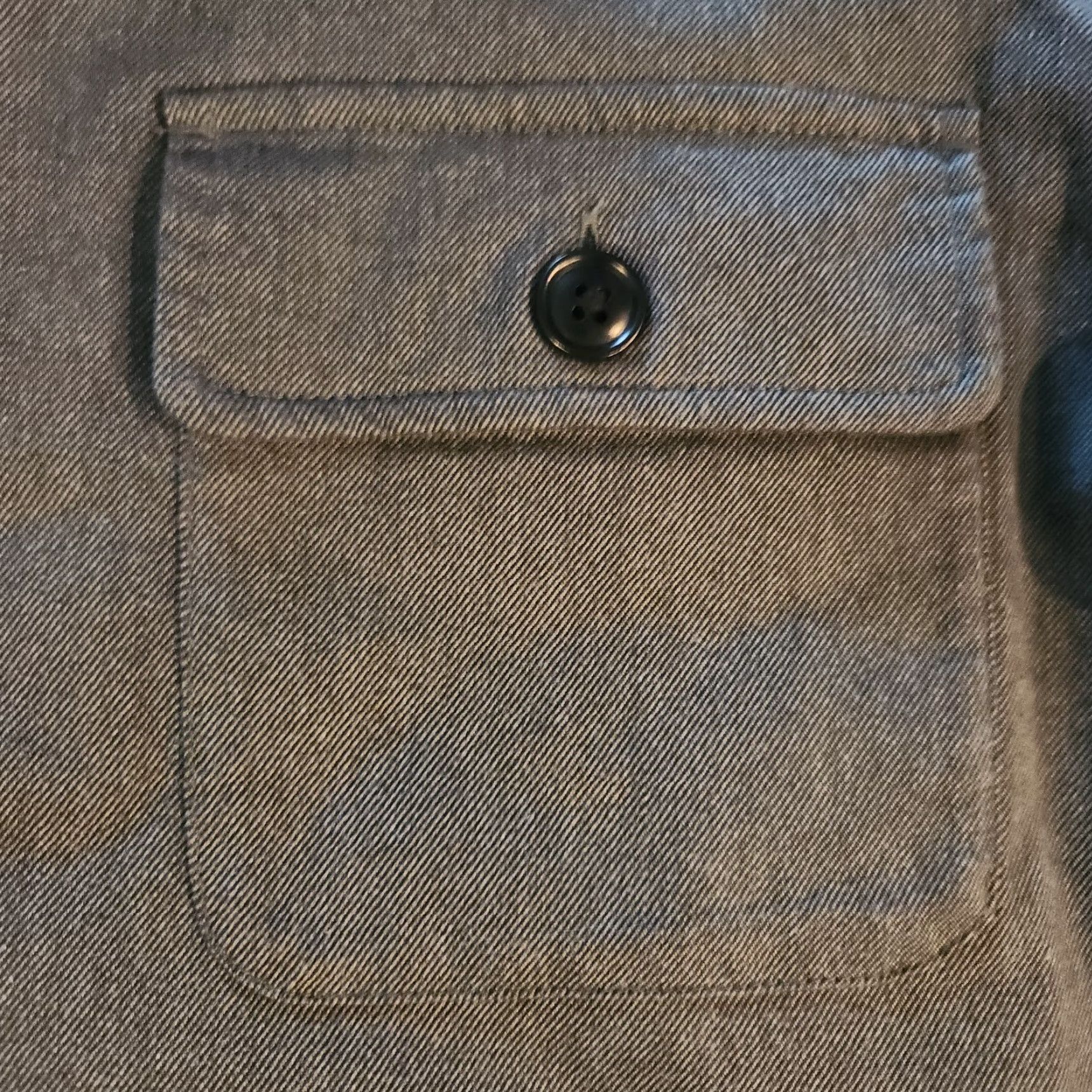 UNTUCKit UNTUCKit Shacket Shirt Jacket Mens Medium Gray Flannel Line Heavyweight Button-Up Lined Ziraldo Size US M / EU 48-50 / 2 - 6 Thumbnail