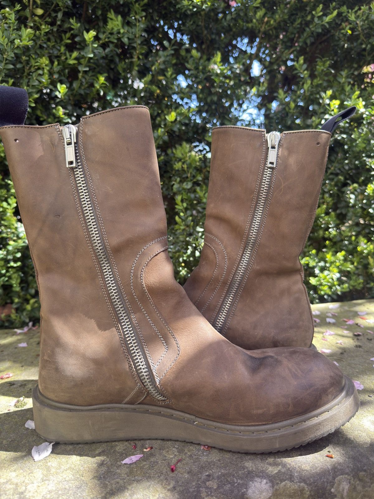 Rick Owens 2000s Rick Owens Creeper Boots Brown Size US 10 / EU 43 - 3 Thumbnail