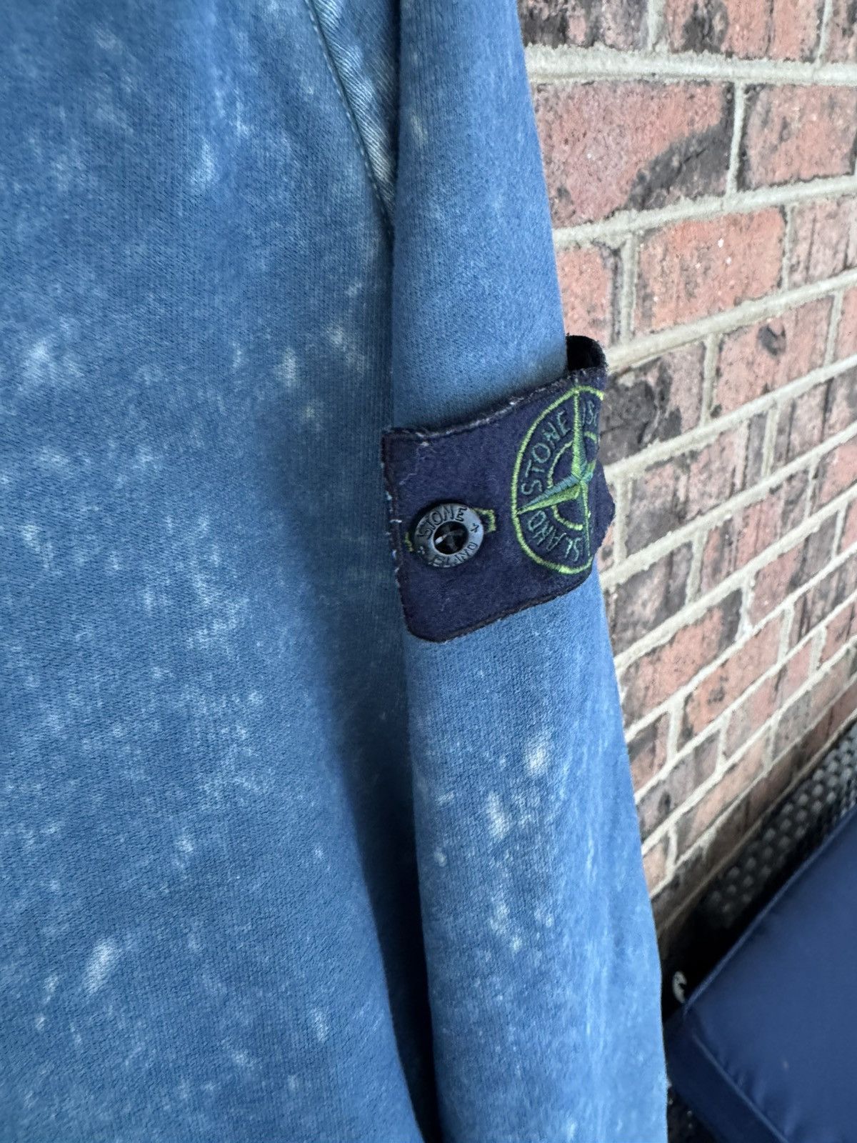 Stone Island Stone Island off dye blue-green hoodie Size US L / EU 52-54 / 3 - 7 Thumbnail