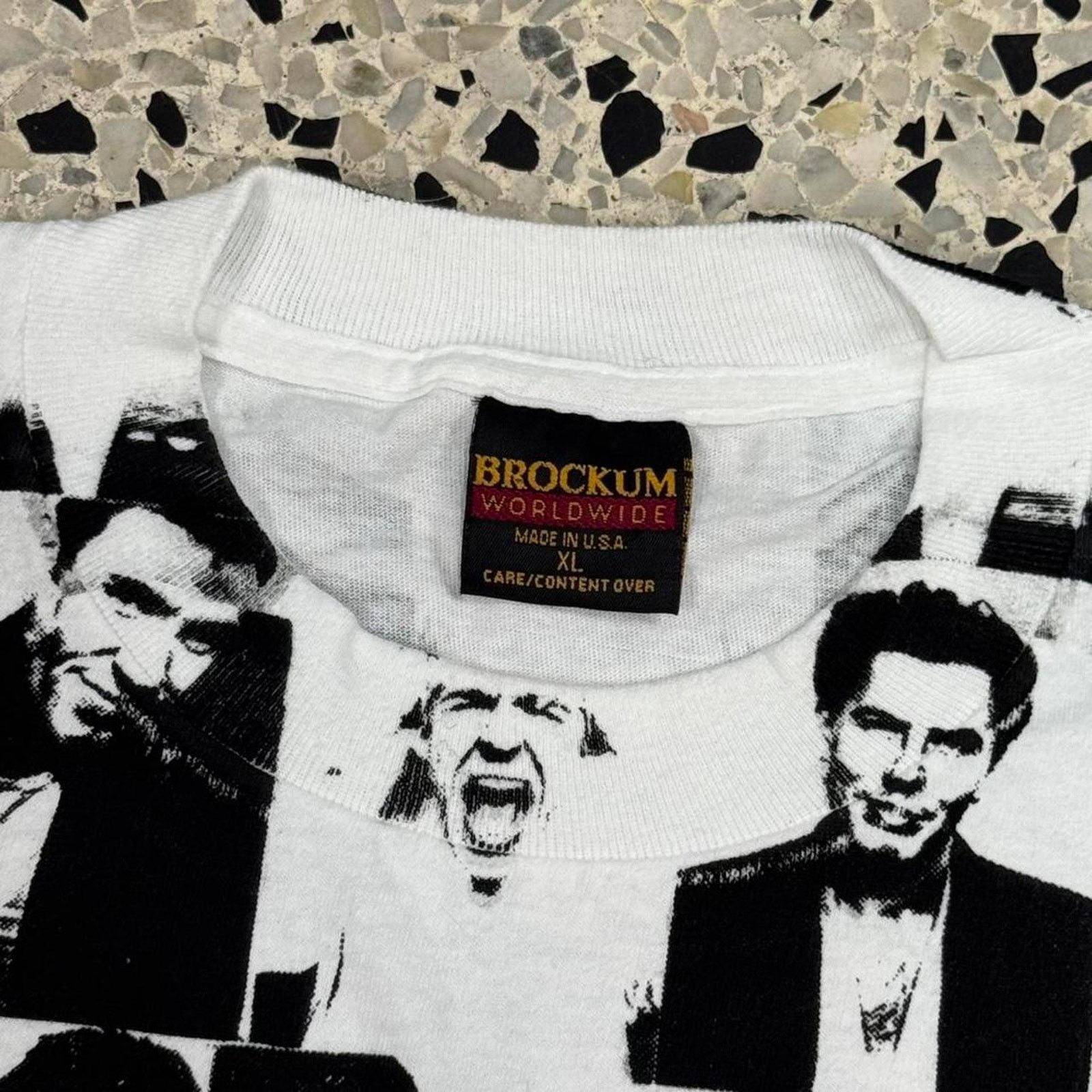 Band Tees × Brockum × Vintage VINTAGE 90S 1993 SINGLE STITCH DURAN DURAN AOP BROCKUM TEE: Size US XL / EU 56 / 4 - 5 Thumbnail