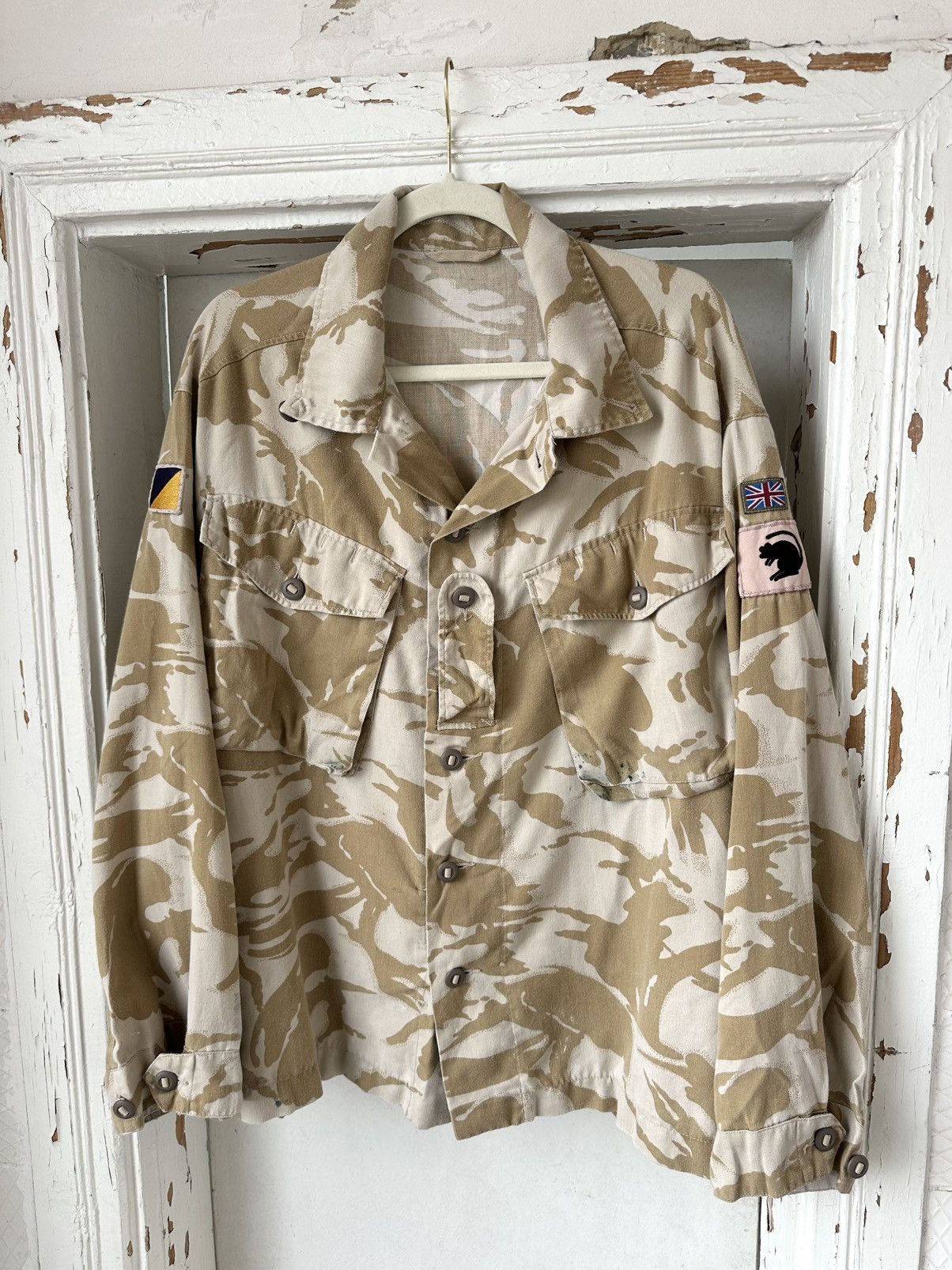 Vintage Vintage British NATO Tropical Combat Camo Jacket Size US XL / EU 56 / 4 - 1 Thumbnail