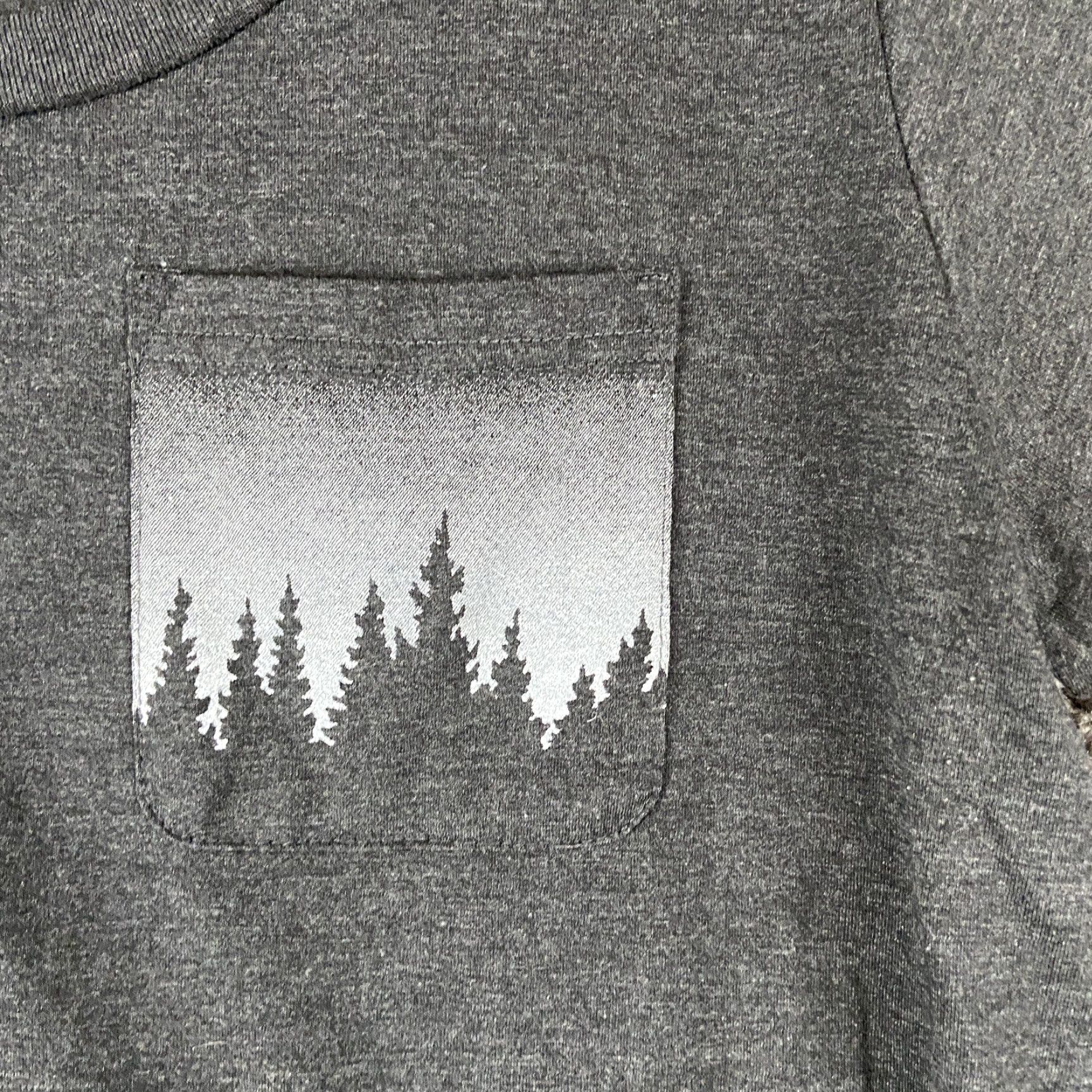 Vintage Treeblend T-Shirt Charcoal Gray Short Sleeve Recycled Polyester Women’s L Women Shirts Gray Black L Size L / US 10 / IT 46 - 5 Thumbnail
