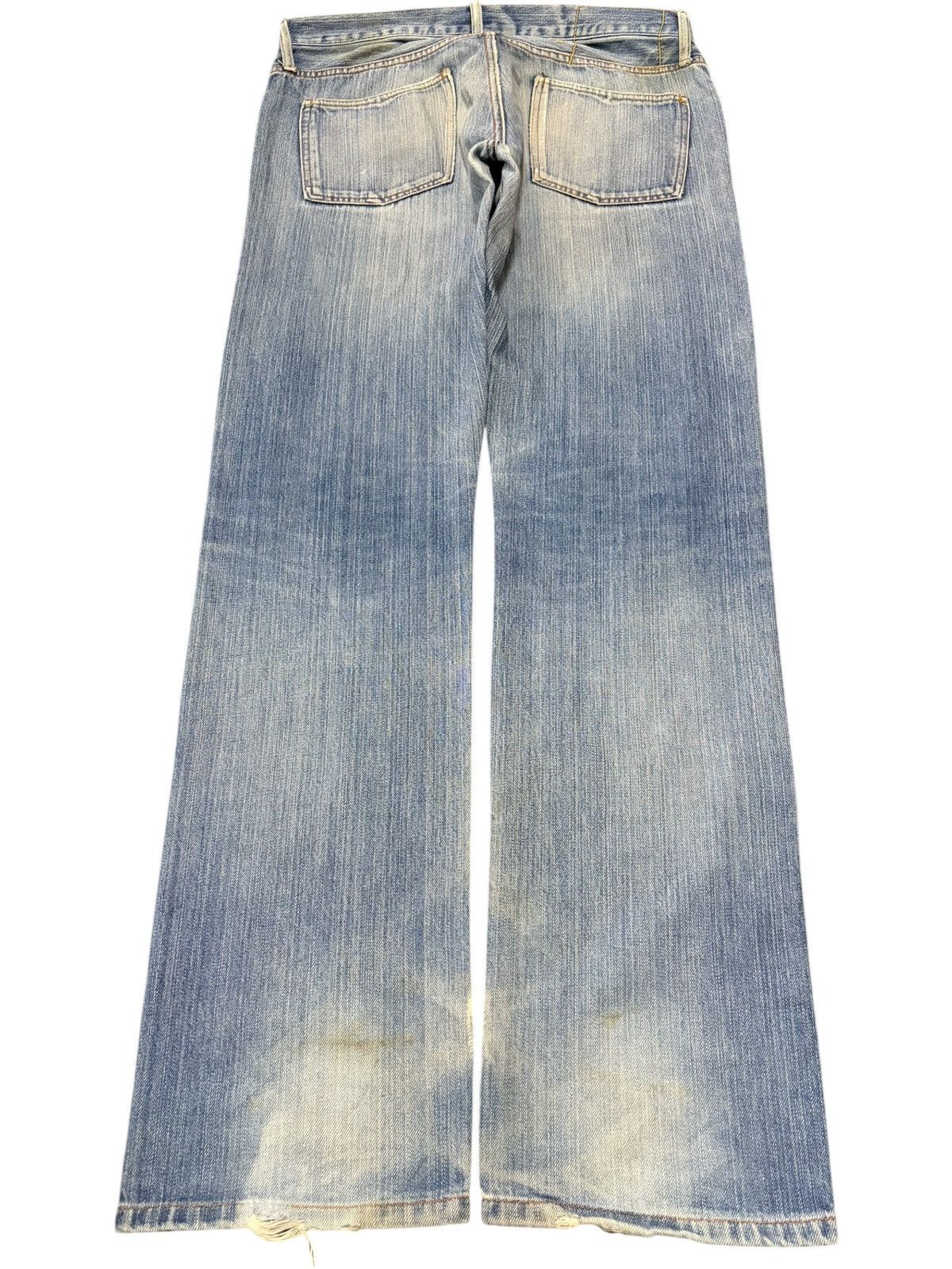 Diesel Vintage Japanese Brand Faded Wash Distressed Jeans Size US 33 - 2 Thumbnail