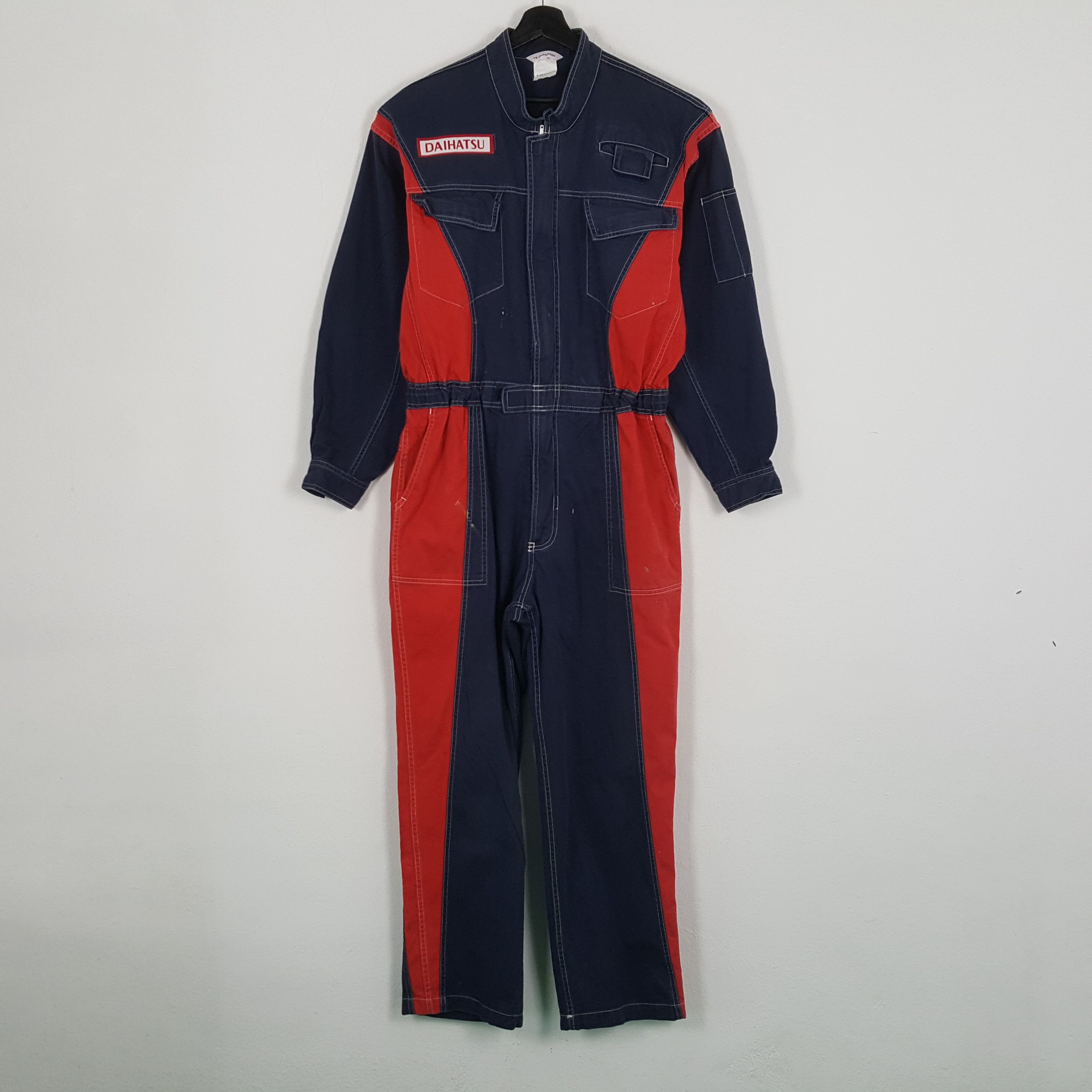 Vintage DAIHATSU Japanese Motorsports Workwear Coverall Jacket Size US XL / EU 56 / 4 - 4 Thumbnail