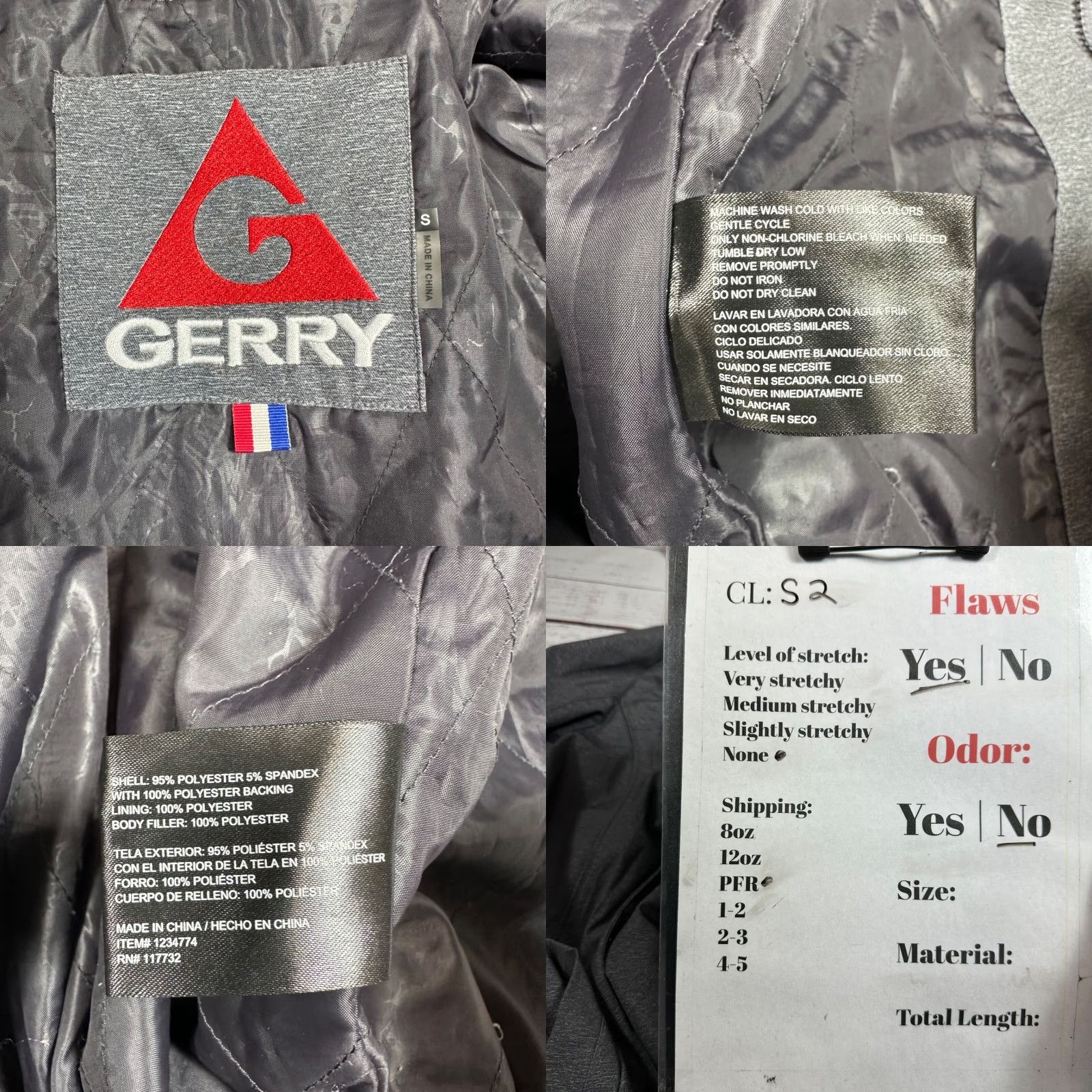 Vintage Gerry Women's Jacket Zip Front Hooded Gray S Pockets Drawcord Hem Size S / US 4 / IT 40 - 9 Thumbnail