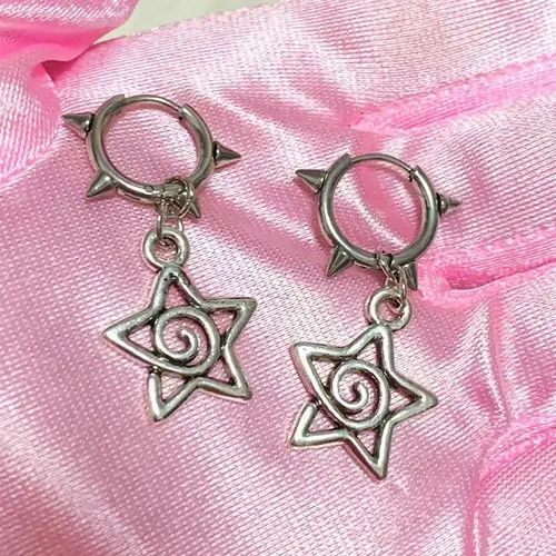 Designer × Jewelry Cute Star Swirl Earring Size ONE SIZE - 4 Thumbnail