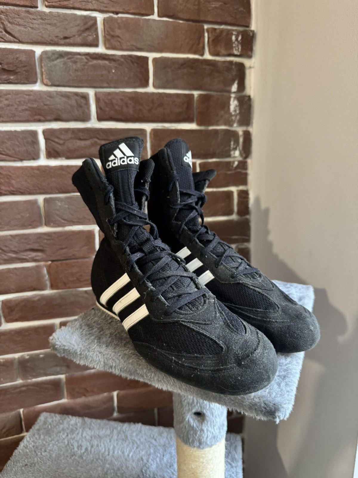 Adidas Sneakers Men Adidas Box Hog Hi-Top Size 7.5US black Boxing Size US 7.5 / EU 40-41 - 4 Thumbnail