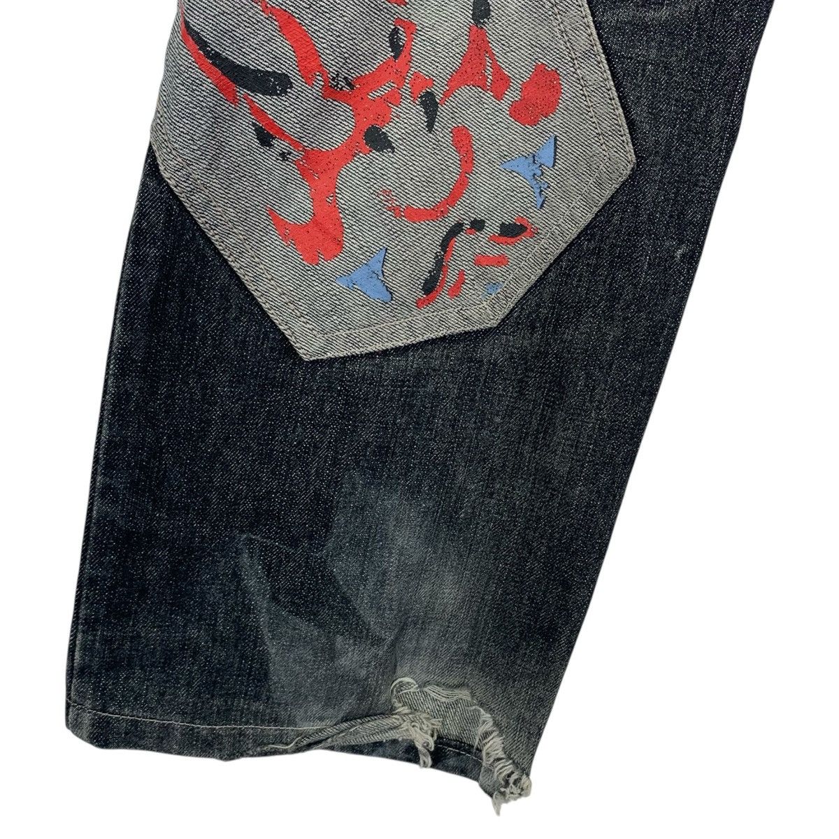 Kapital JAPANESE BRAND GUMU STYLE PATCHWORK POCKET DENIM PANTS Size US 30 / EU 46 - 5 Thumbnail