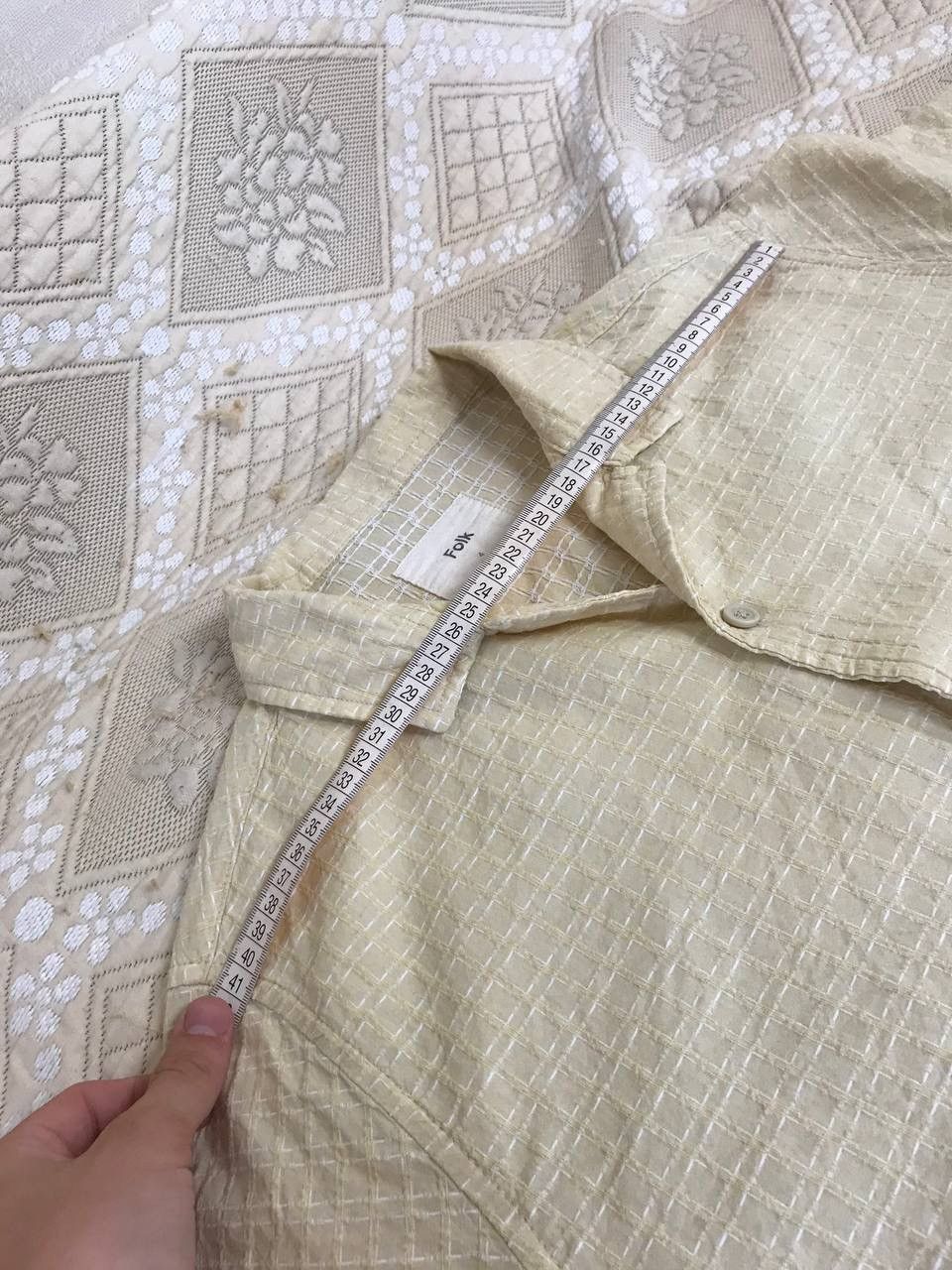 Folk 🔥 Folk Vintage Short Sleeve Check Button Up Shirt Textured Size US L / EU 52-54 / 3 - 8 Thumbnail