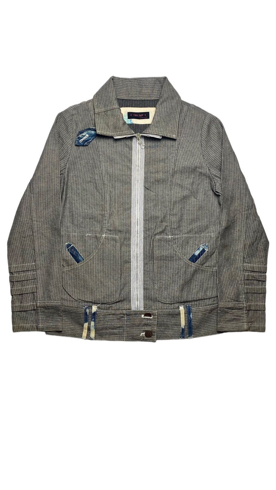 image of 20471120 x Beauty Beast 1990S Tk Try - Riri Zipper Cyber Jacket in Grey, Men's (Size Medium)