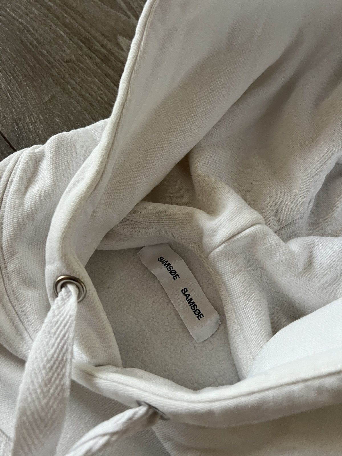 Samsoe Samsoe Samsoe Samsoe New Collection Printed Logo Basic White Hoodie Size US L / EU 52-54 / 3 - 16 Thumbnail