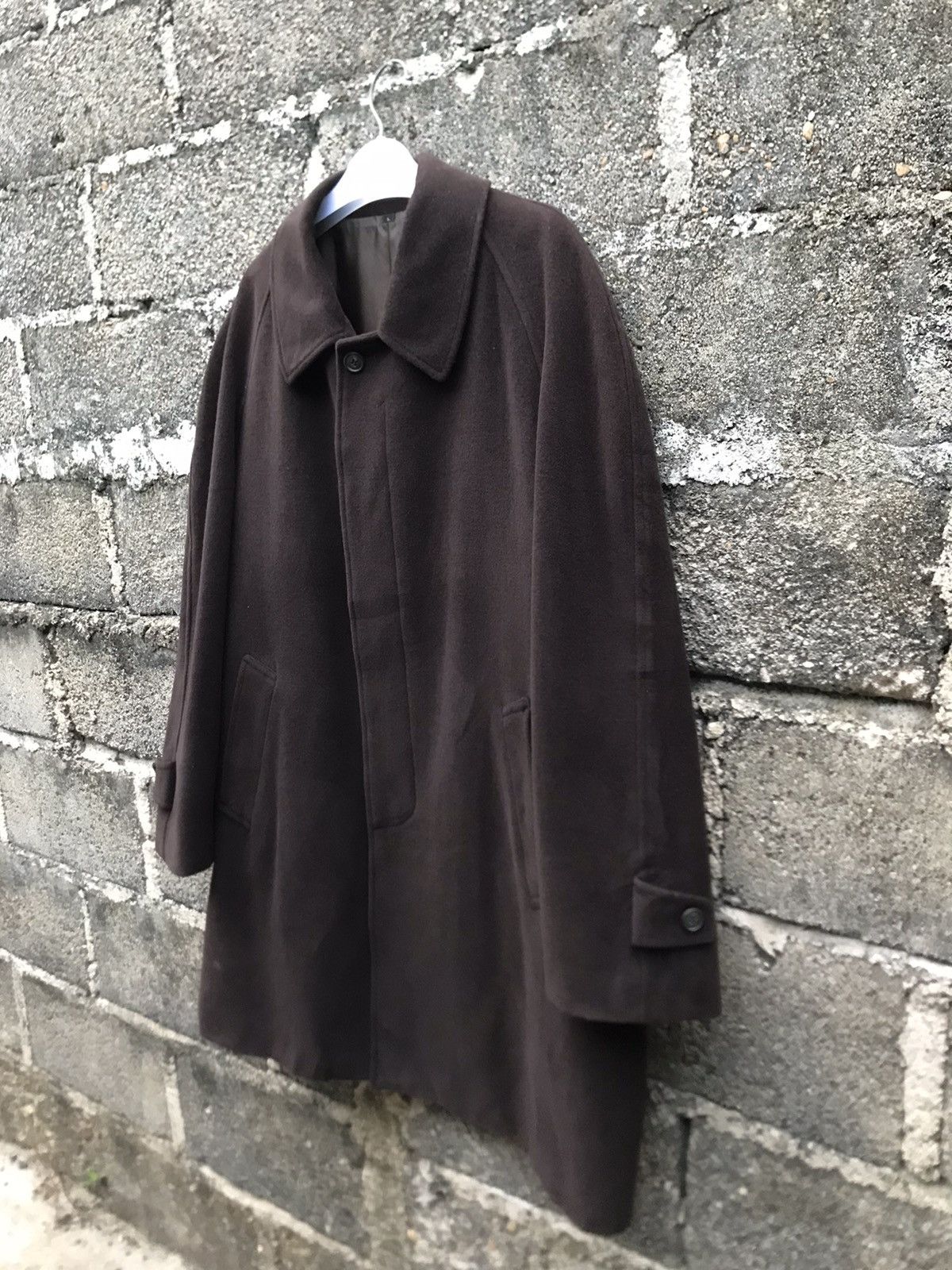 Japanese Brand 🔥Gladan By Blue Rock Brown Wool Long Coat Size US L / EU 52-54 / 3 - 3 Thumbnail