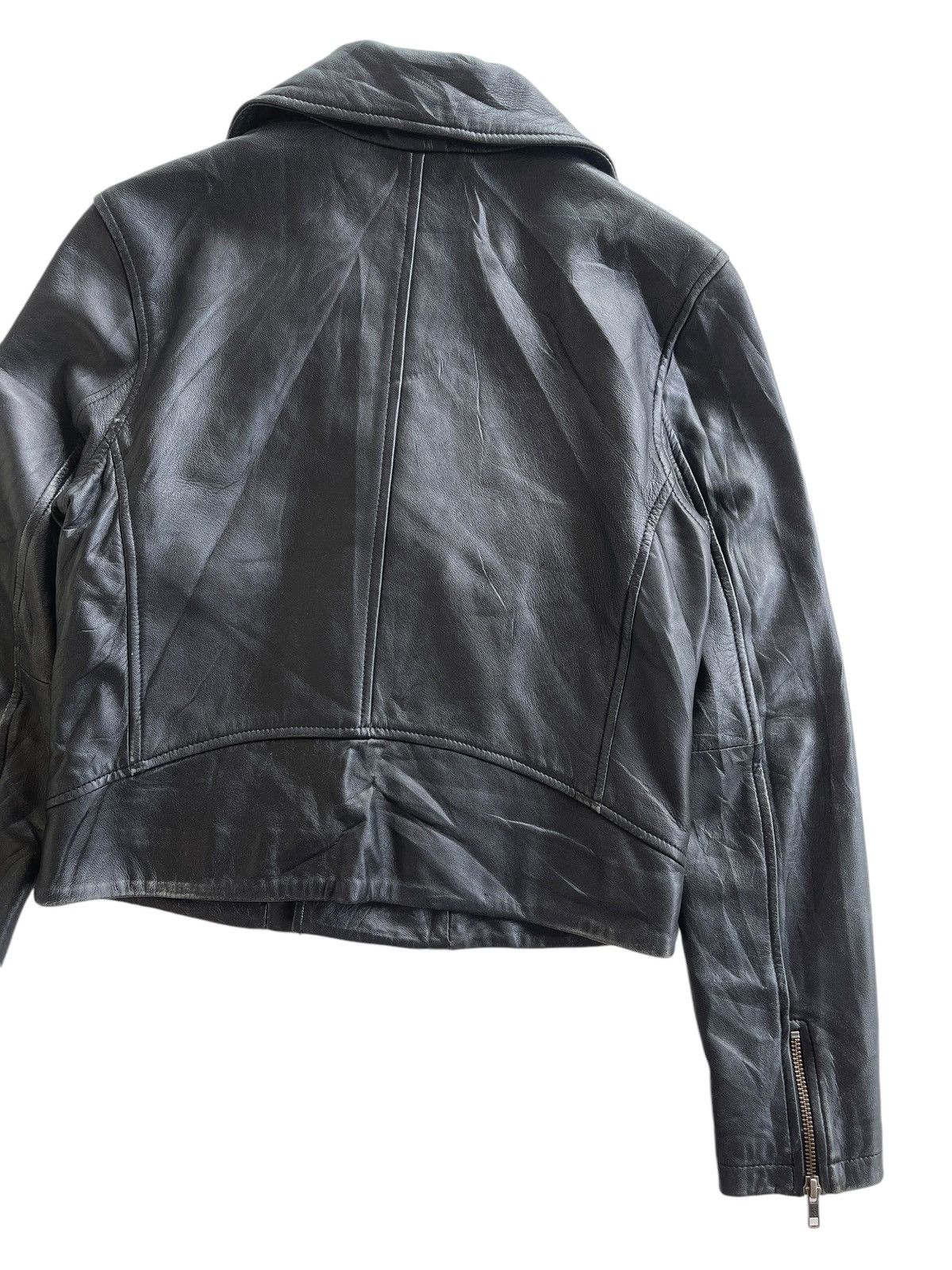 14th Addiction Coen Double Collar Soft Lambskin Biker Jacket Size S / US 4 / IT 40 - 9 Thumbnail