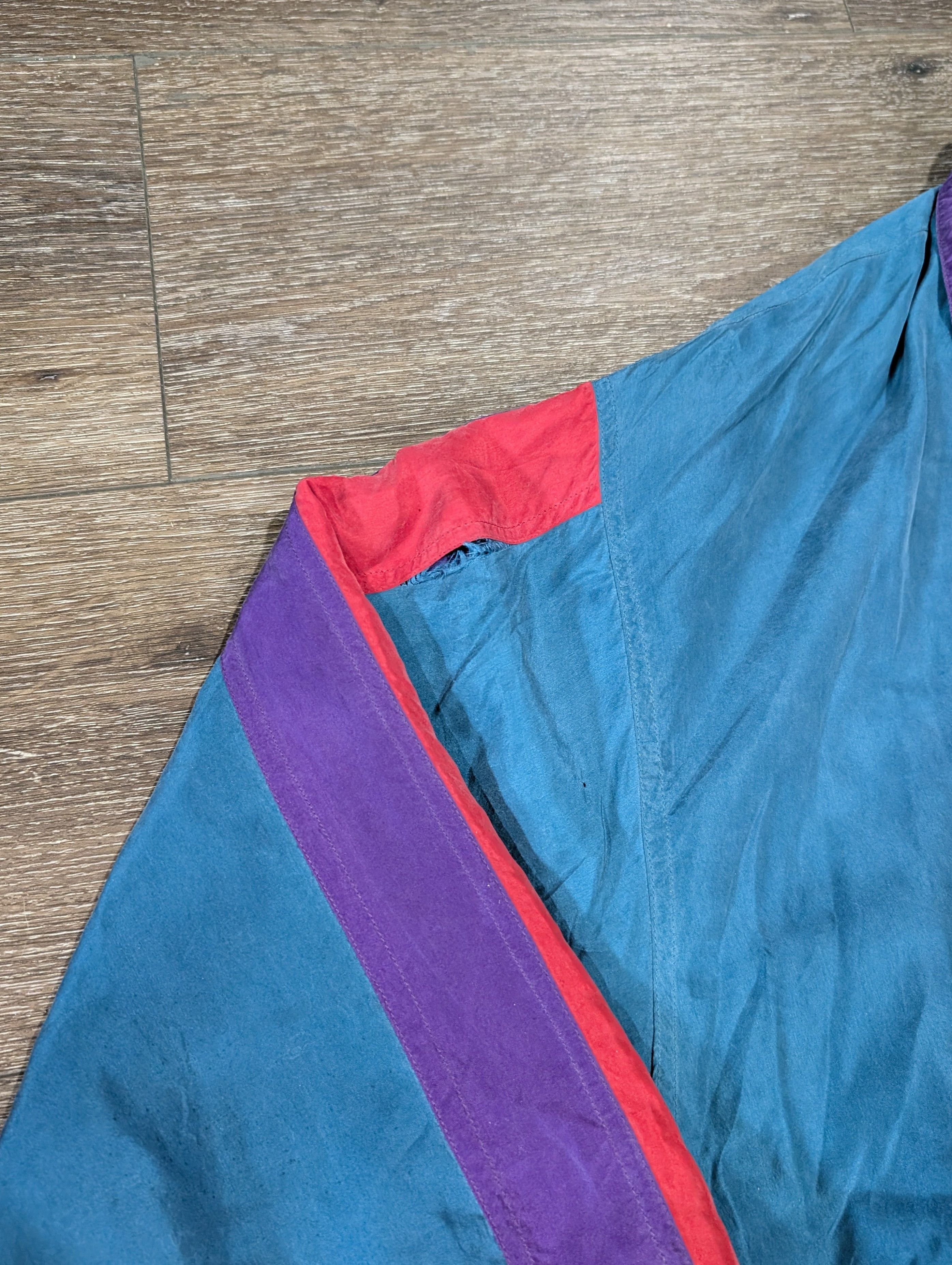 Oleg Cassini Vintage Oleg Cassini striped silk bomber jacket - SIZE XL Size US XL / EU 56 / 4 - 3 Thumbnail