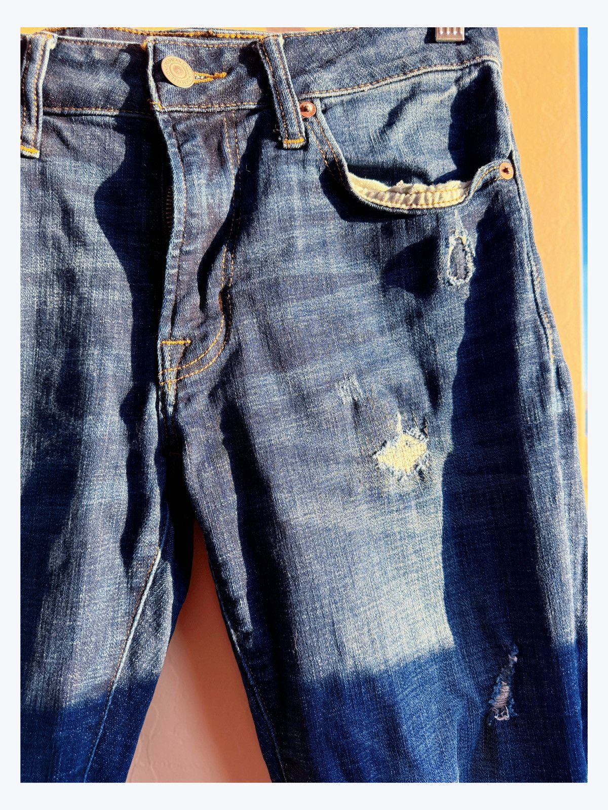 American Eagle Outfitters American Eagle Distressed Jeans - 30x32 Size US 30 / EU 46 - 3 Thumbnail