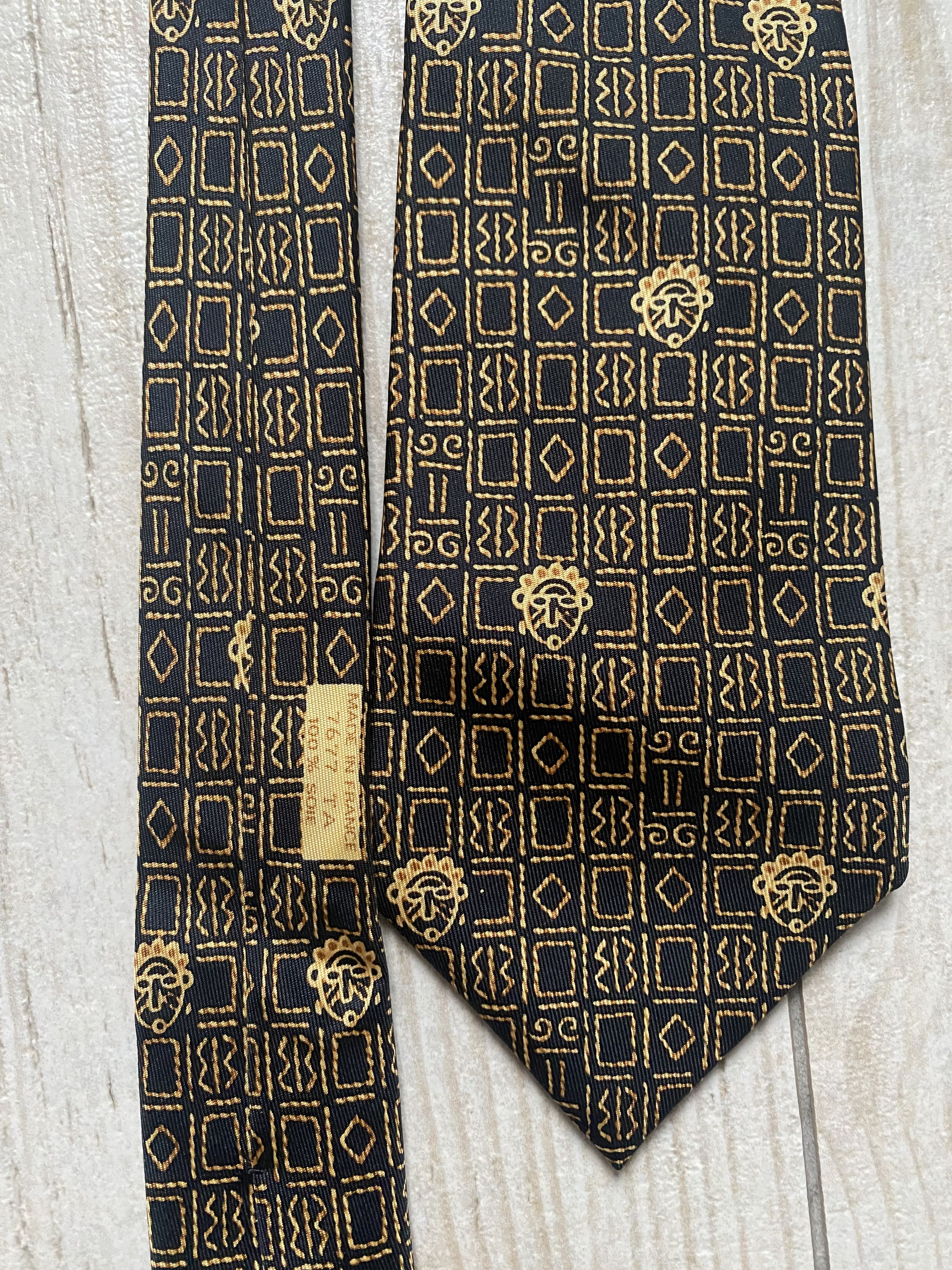 Hermes × Vintage Vintage Hermès Silk Tie – Egyptian, Made in France Size ONE SIZE - 1 Thumbnail