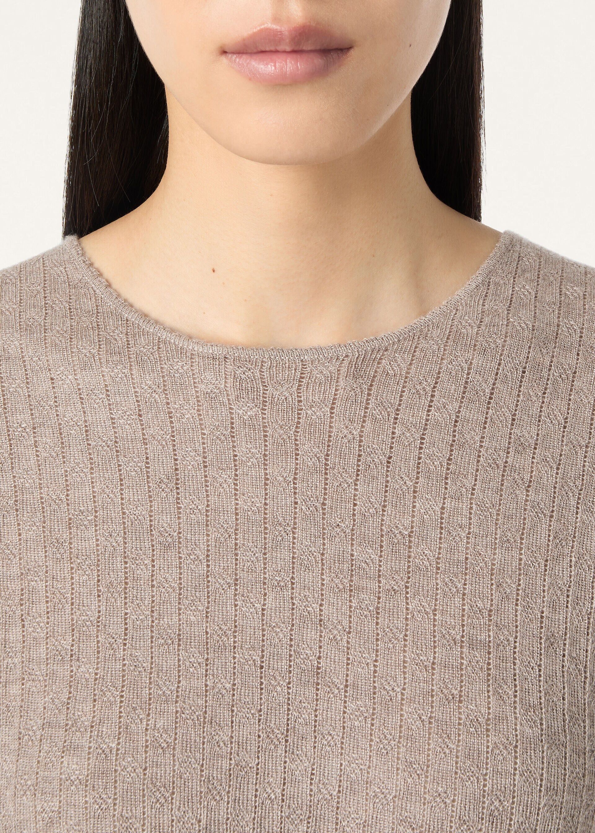 Loro Piana os11x0326 FAQ4548 Maple Crewneck Sweater in Cord Melange Size XS / US 0-2 / IT 36-38 - 3 Thumbnail