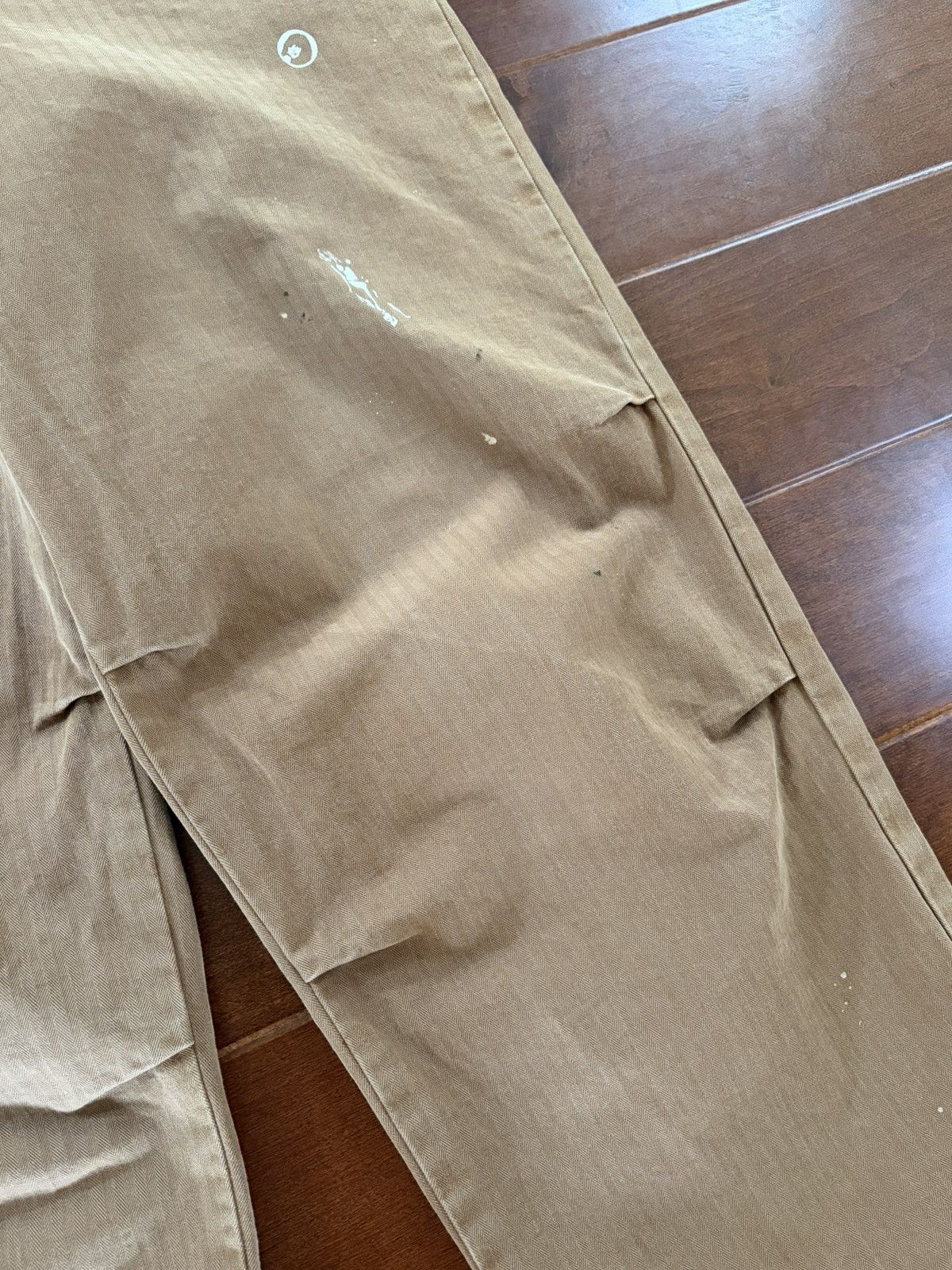 Hysteric Glamour Hysteric Glamour Baggy Pinstripe Beige Brown Pants Chinos Size US 33 - 3 Thumbnail