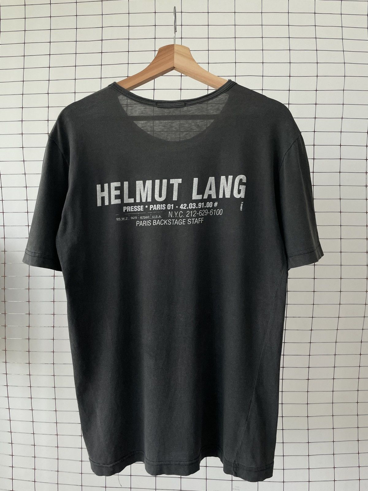 Helmut Lang Helmut Lang Paris 01 Backstage Staff T-Shirt Size US L / EU 52-54 / 3 - 5 Thumbnail