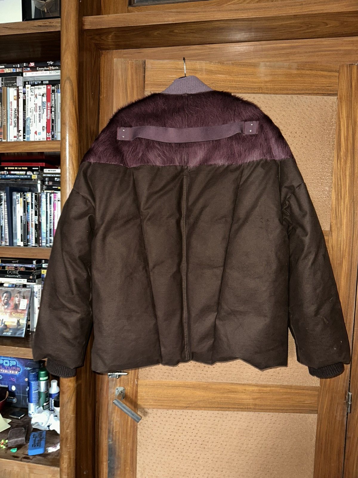 Rick Owens Sample FW23 LUXOR Melange calf-hair flight down jacket Size US M / EU 48-50 / 2 - 2 Thumbnail