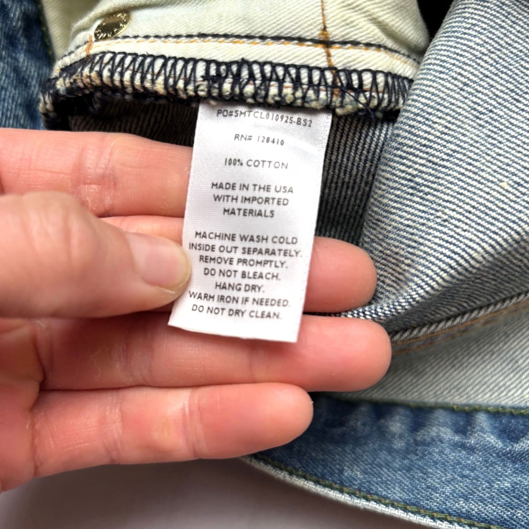Sid Mashburn Sid Mashburn Jeans Straight Slim 33x30 Made in USA Mens Blue Size US 33 - 4 Thumbnail