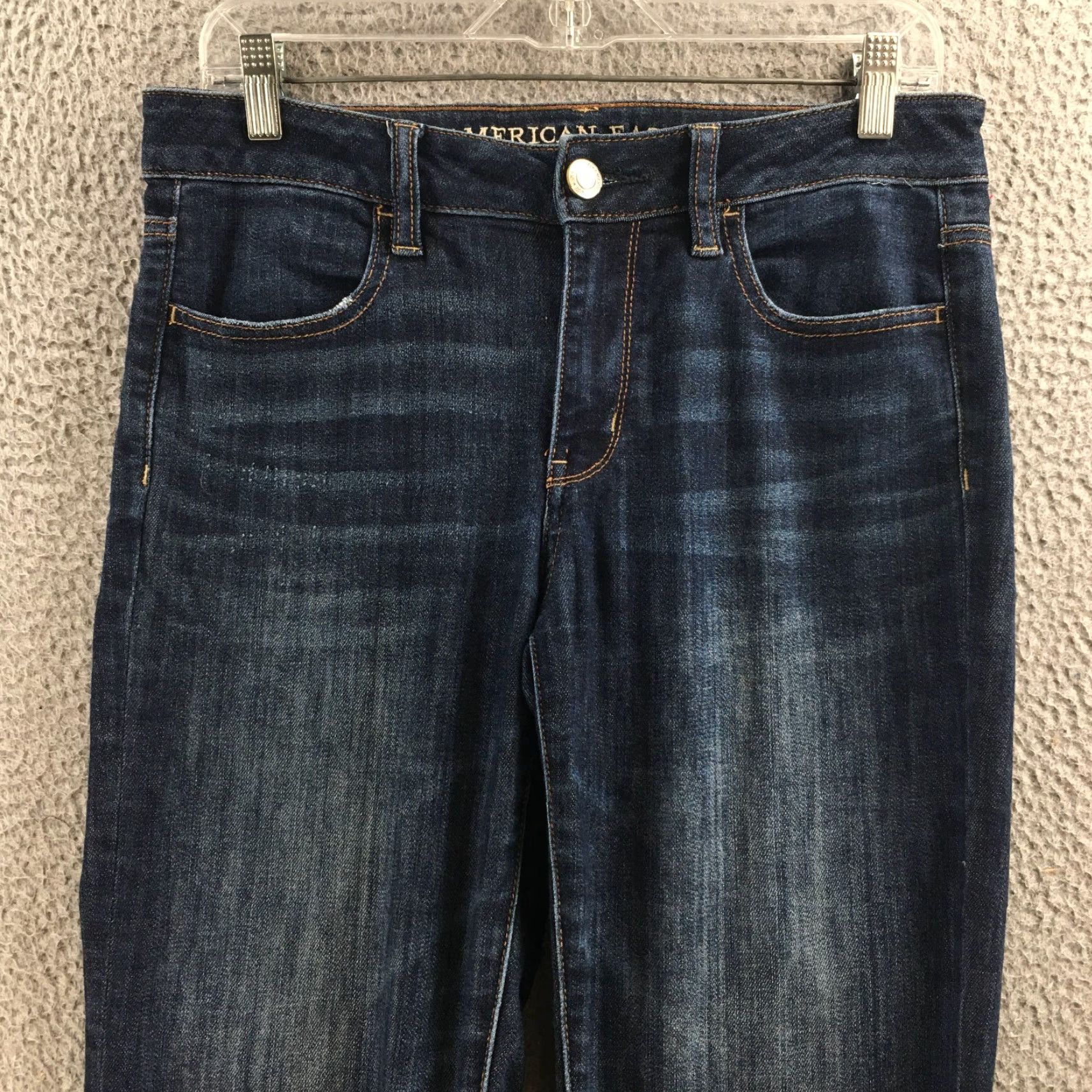 American Eagle Outfitters American Eagle Outfitters Jegging Jeans Womens 4 X-Long Denim Blue Dark Wash Jeans Womens XS-XL? Size 27" / US 4 / IT 40 - 2 Thumbnail