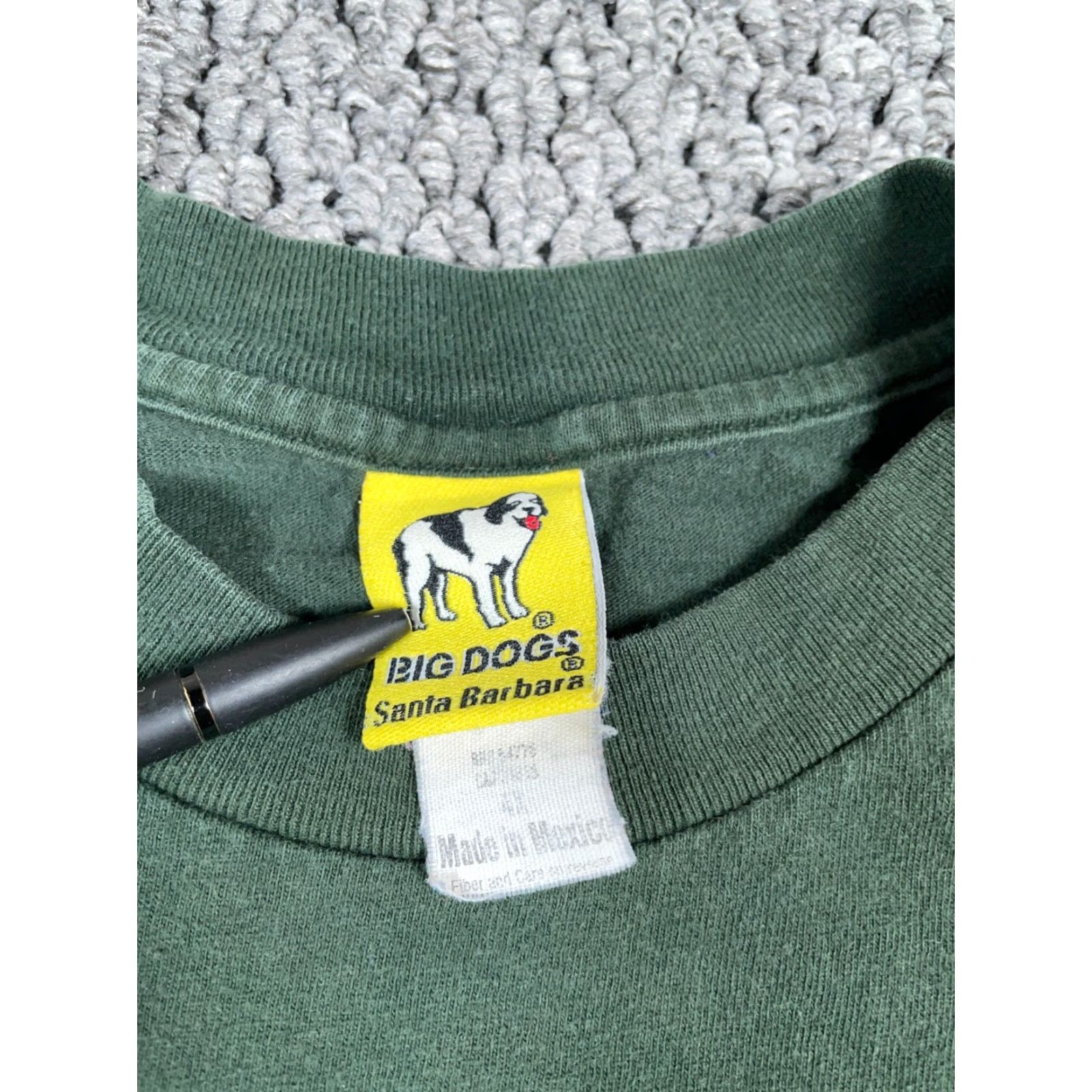Big Dogs VTG 90s Big Dogs Bad Dog T-Shirt Adult Big 4X Green Cotton Graphic Print Double-Sided Men Shirt Mens 90s Animals Dog Funny Retro Vintage Size US XXL / EU 58 / 5 - 3 Thumbnail