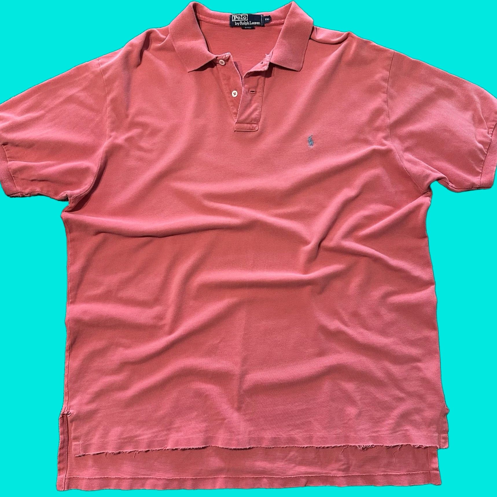 Polo Ralph Lauren Polo Ralph Lauren Polo Shirt Mens 2XL Pink Cotton Size US XXL / EU 58 / 5 - 1 Thumbnail