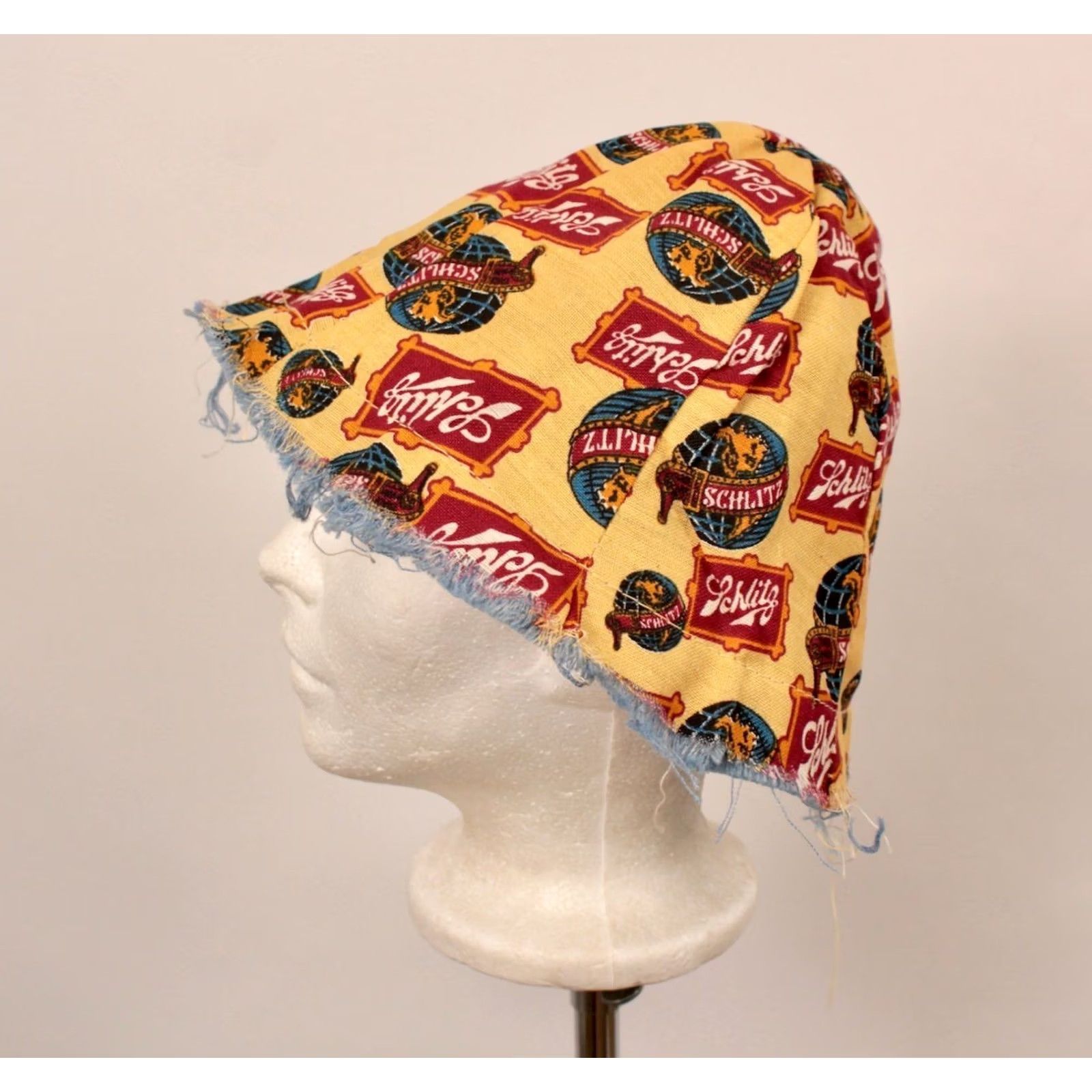 Vintage VINTAGE Schlitz Advertisement Bucket Hat 60s Beer Mens Yellow 1960s Size ONE SIZE - 5 Thumbnail
