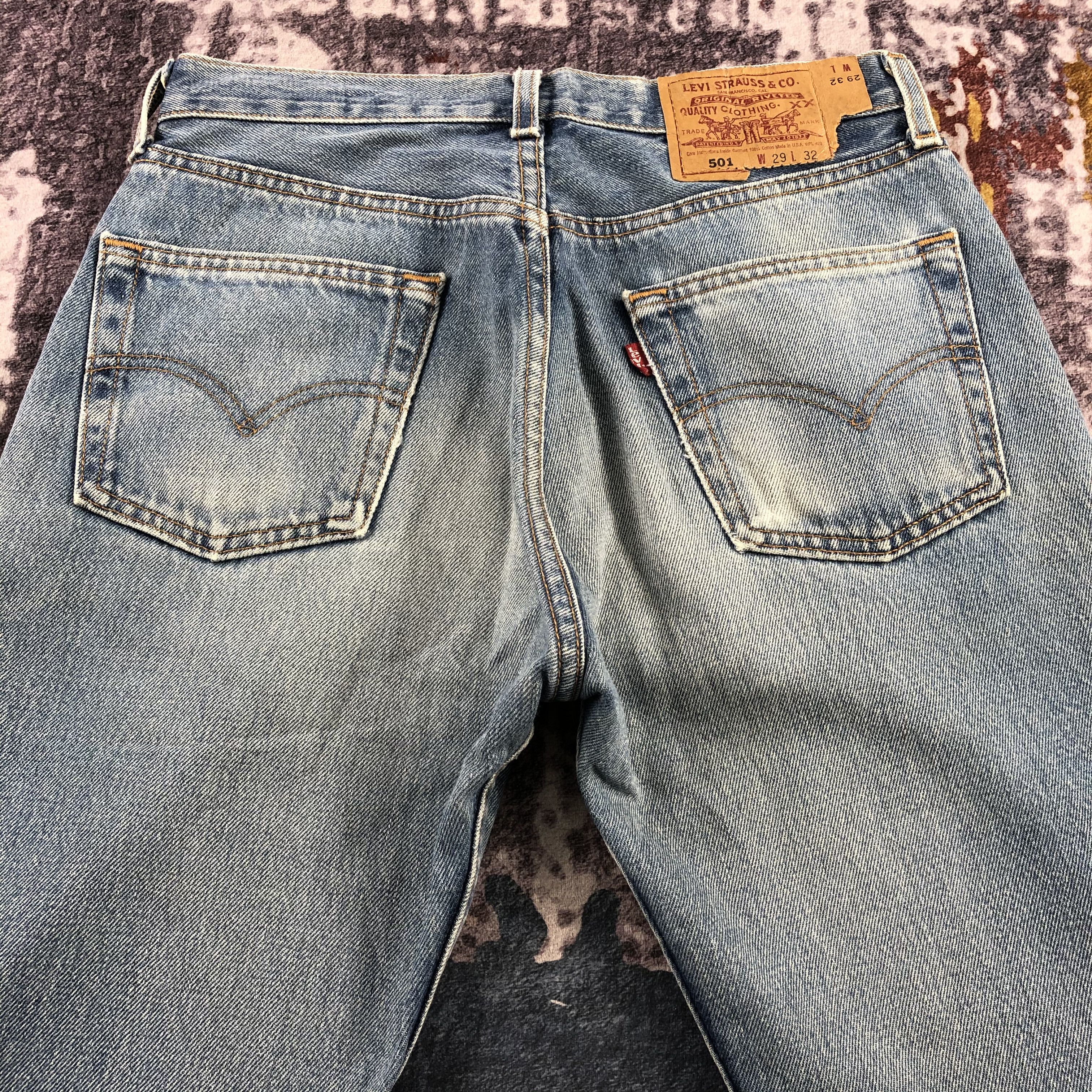 Levi's Vintage 90s Levis 501 Jeans-JM2721 Size US 28 / EU 44 - 5 Thumbnail