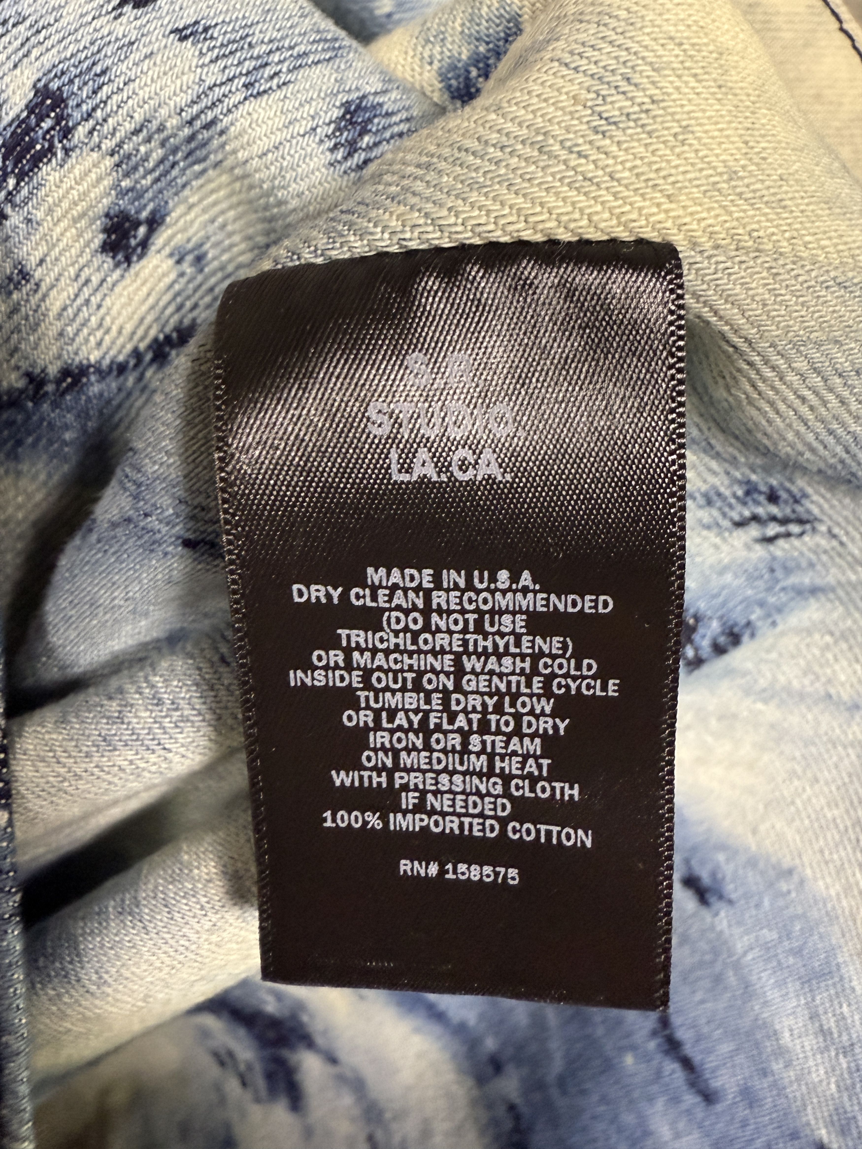 Sterling Ruby S.R. Studio Hand-Bleached Indigo Soto Barn Coat Size US XXL / EU 58 / 5 - 13 Thumbnail